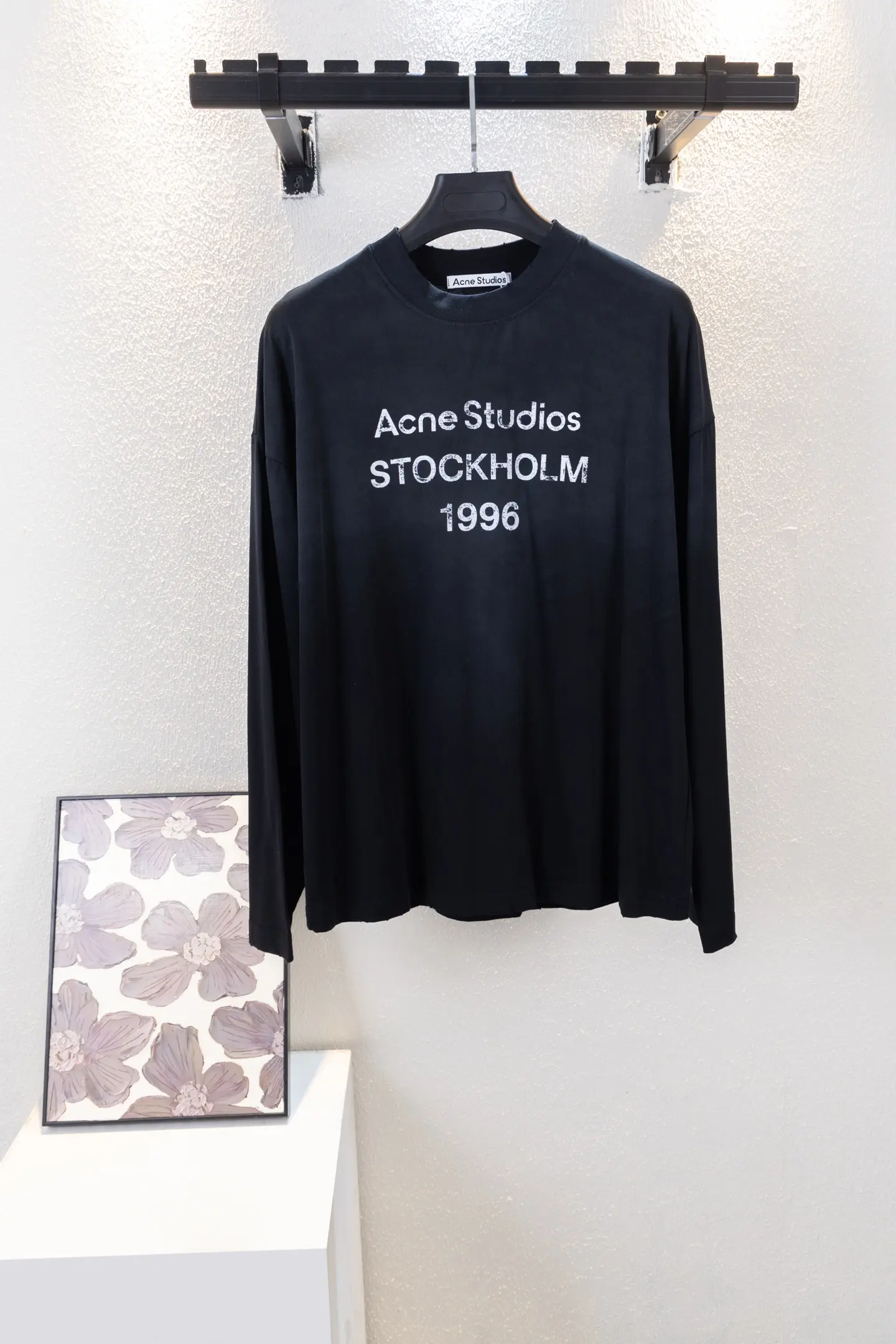 Logo Print Long-Sleeve Cotton T-Shirt D13012657