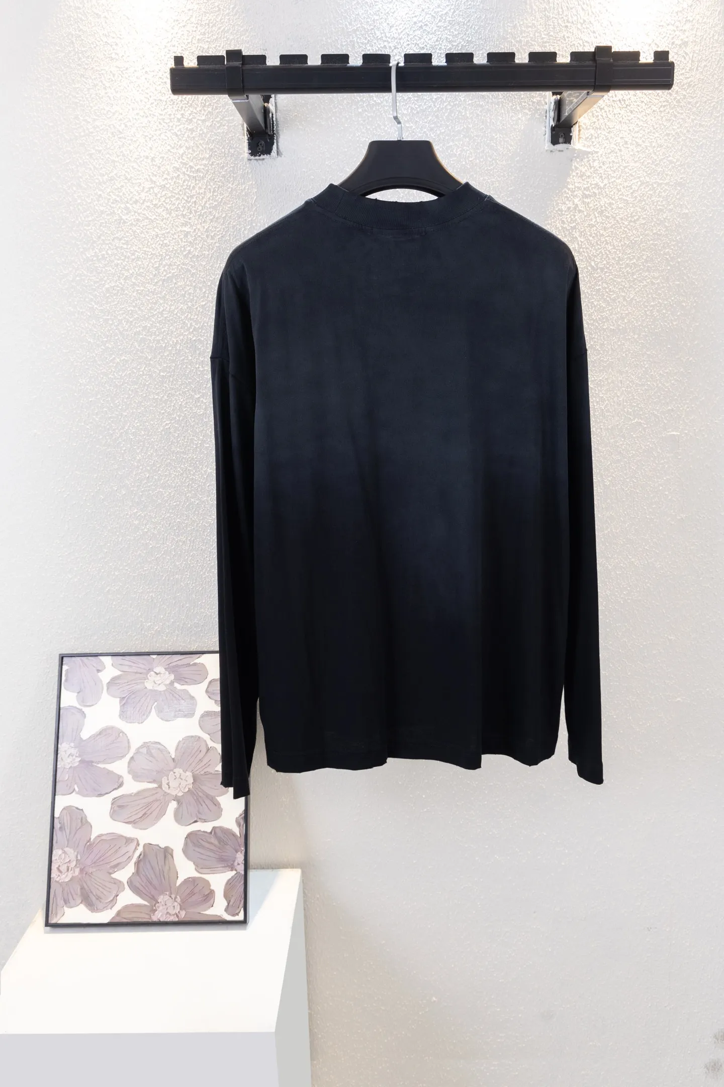 Logo Print Long-Sleeve Cotton T-Shirt D13012657 — view 2