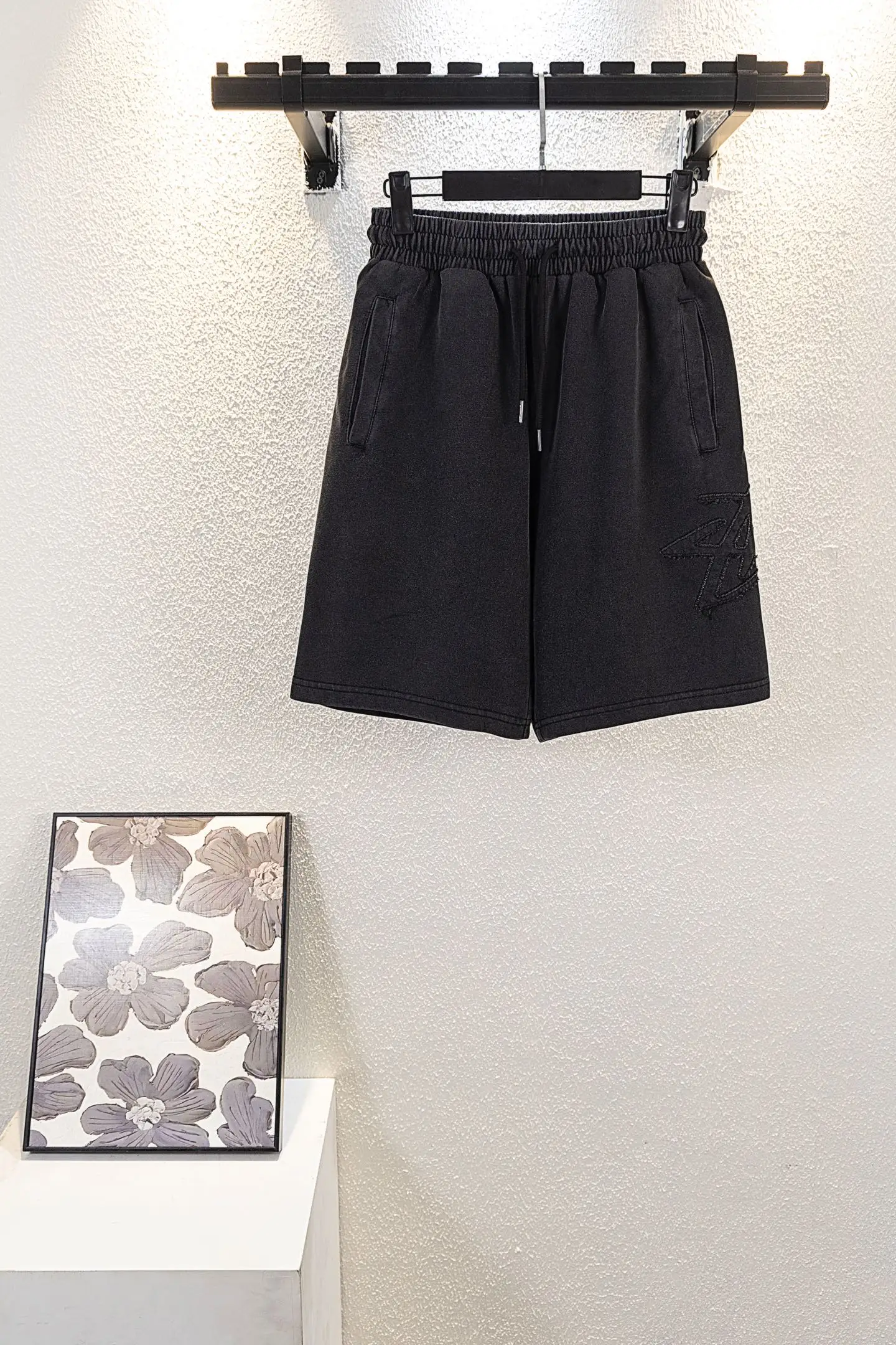 Logo-Embroidered Cotton-Blend Jersey Shorts D13011570