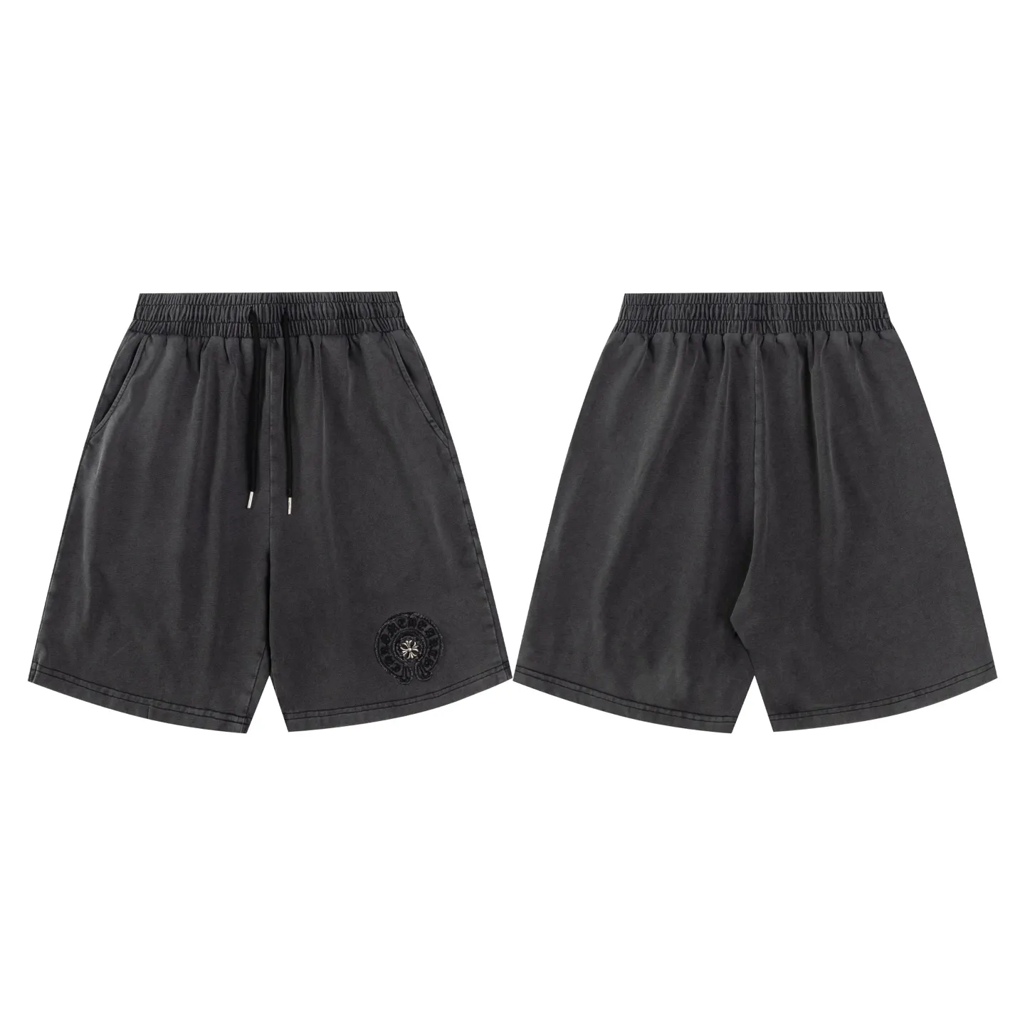 Logo-Embroidered Washed Cotton Shorts D13012632