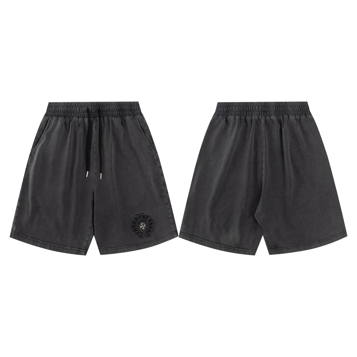 Logo-Embroidered Washed Cotton Shorts D13012632