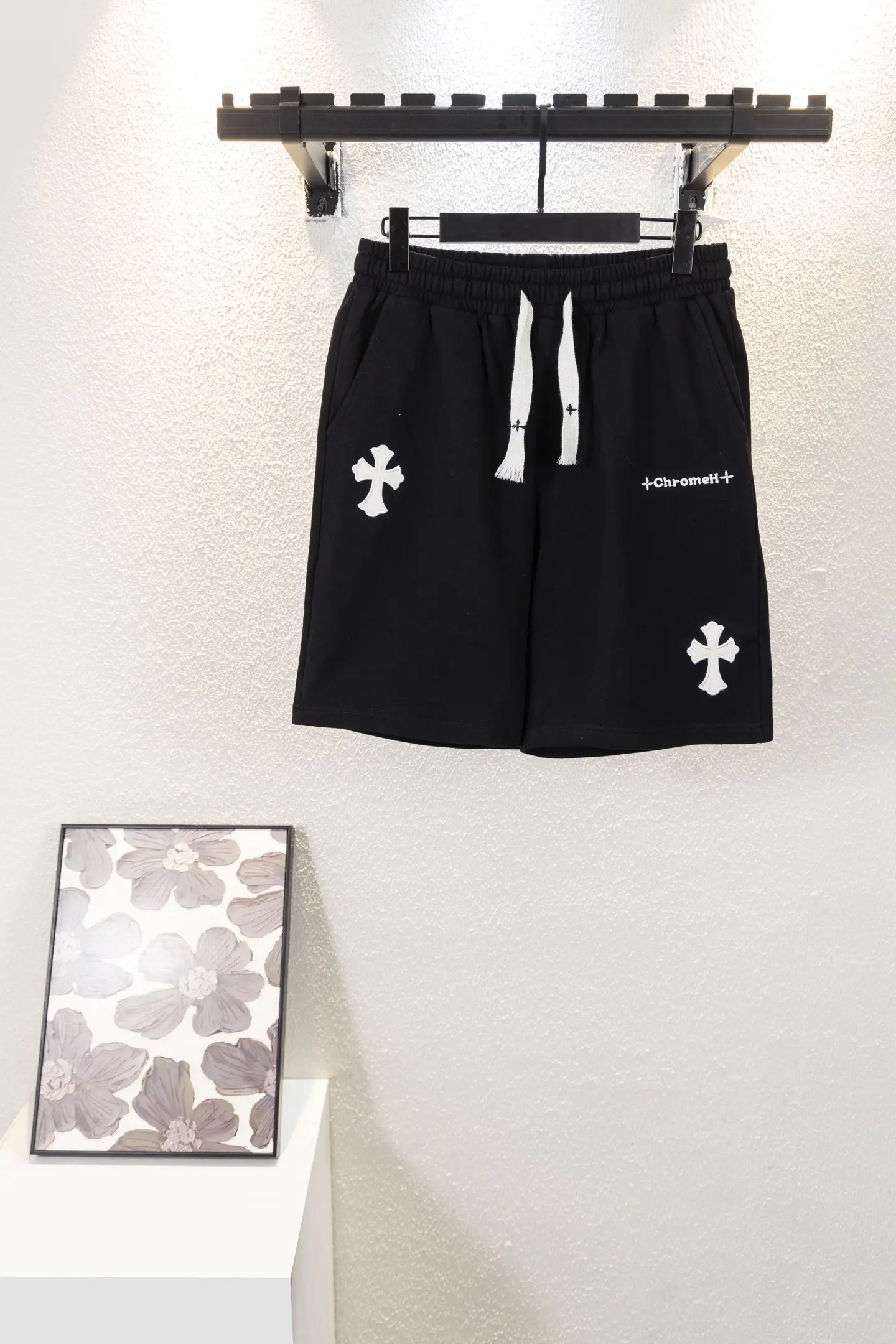 Logo-Appliqué Cotton Jersey Shorts D13012615