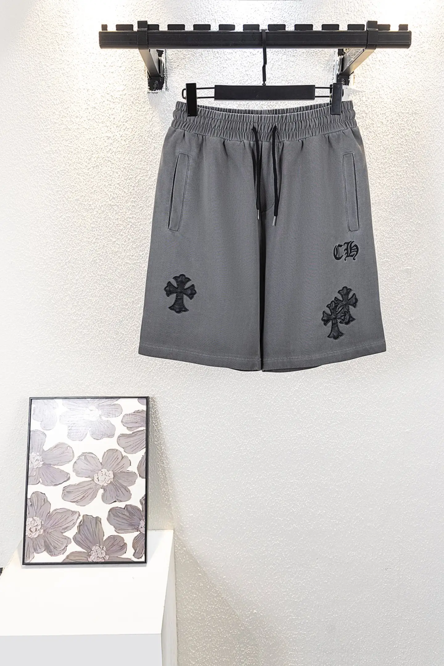 Embroidered Logo Cotton-Jersey Shorts D13312609