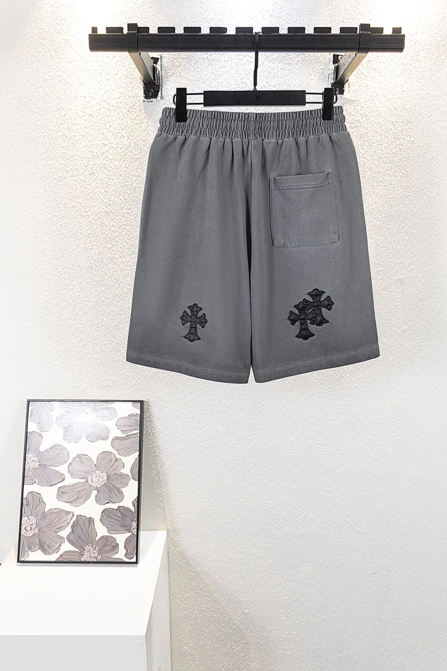 Embroidered Logo Cotton-Jersey Shorts D13312609 — view 2