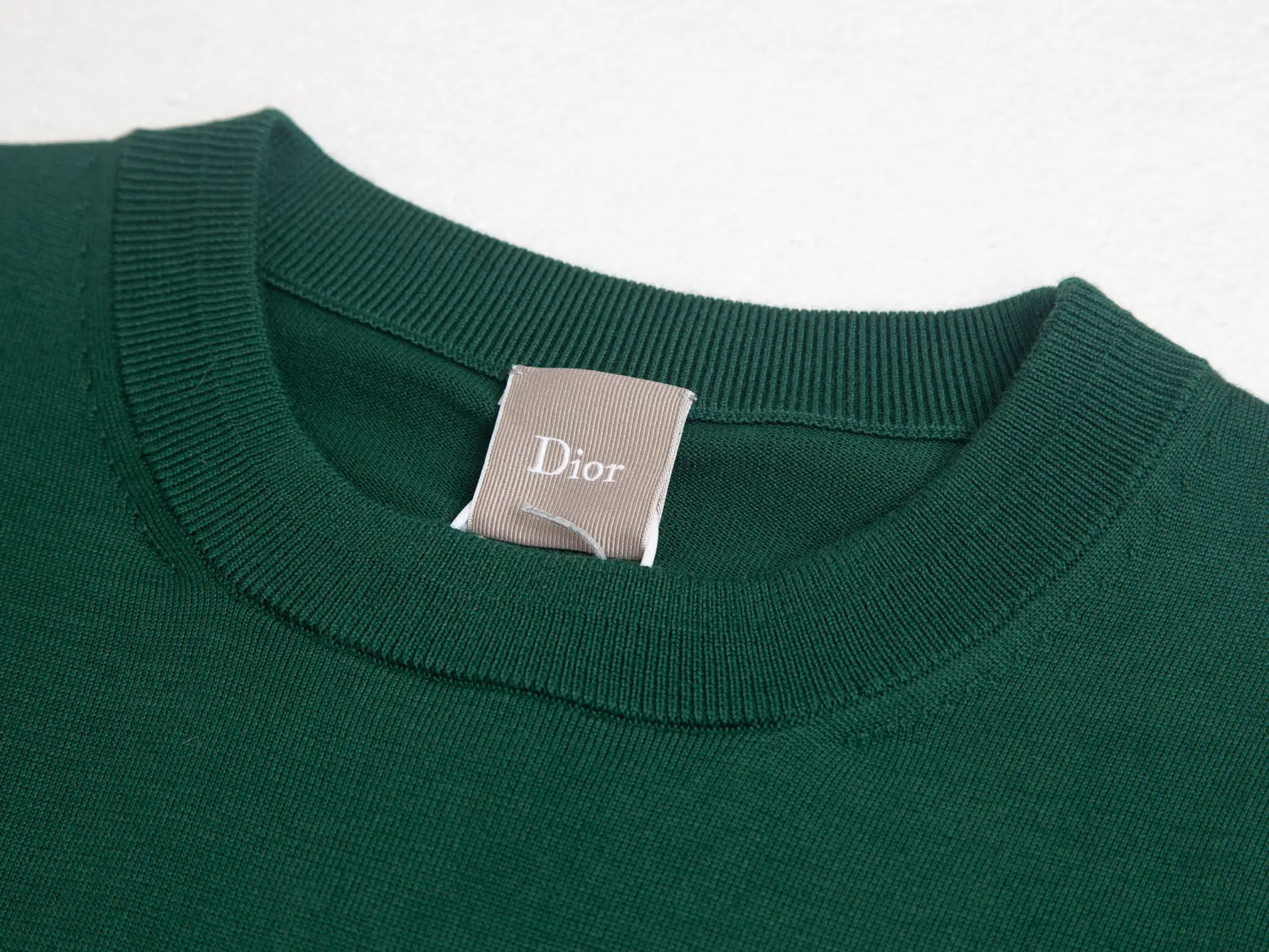Embroidered Wool-Blend Knit T-Shirt D13516261 — view 4
