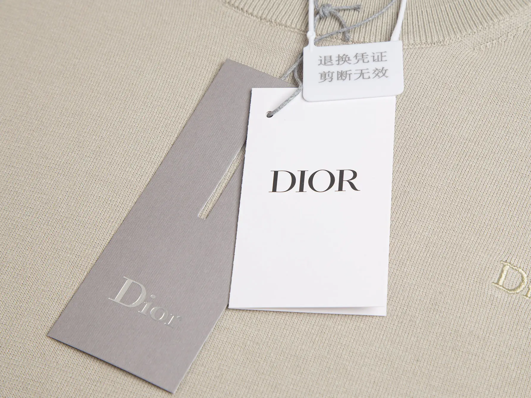 Logo-Embroidered Wool-Blend Knit T-Shirt D13516262 — view 5
