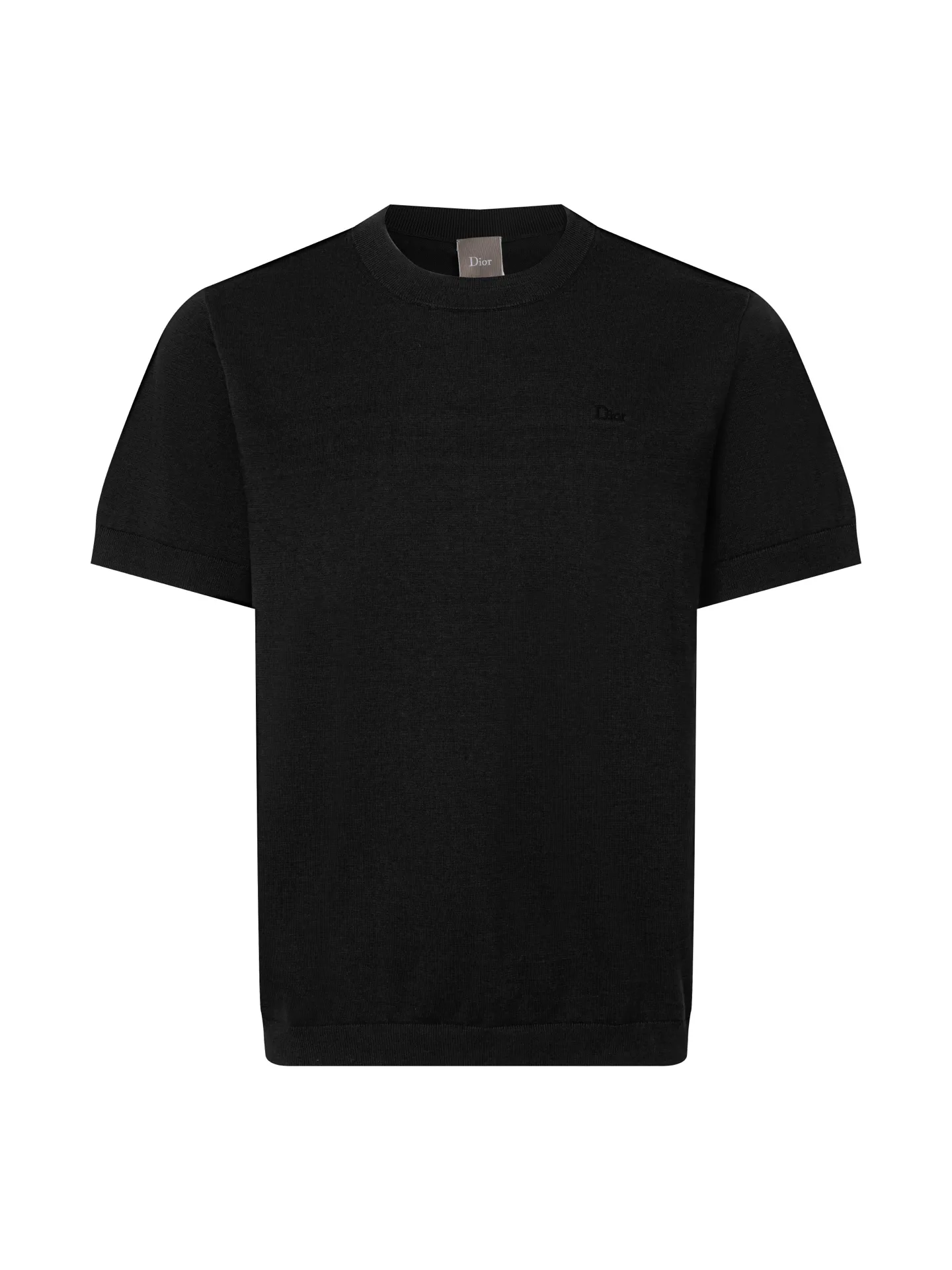 Embroidered Wool-Blend Knit T-Shirt D13516260