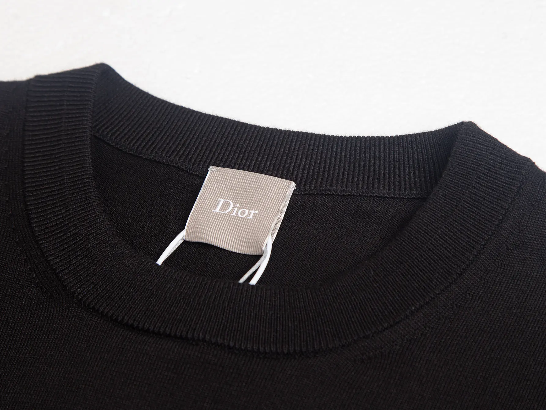 Embroidered Wool-Blend Knit T-Shirt D13516260 — view 3