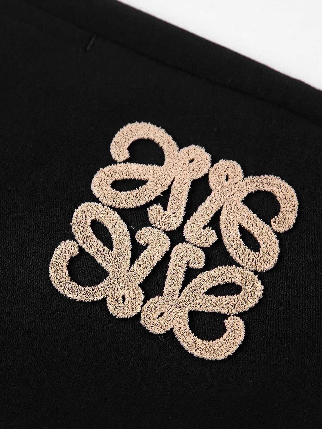 Anagram Embroidered Cotton-Jersey Shorts D13516512 — view 3