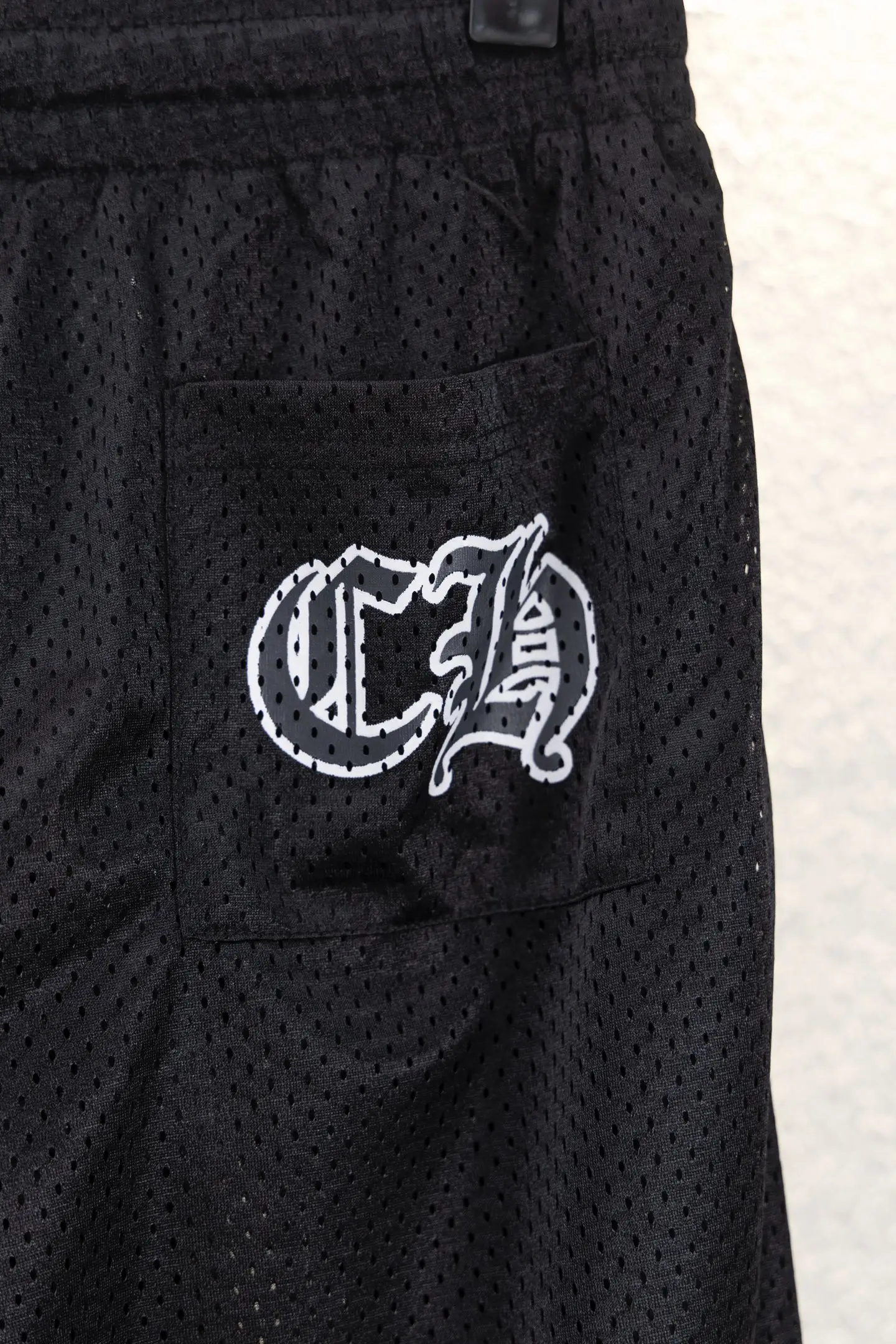 Logo-Print Mesh Wide-Leg Track Pants D13812648 — view 4