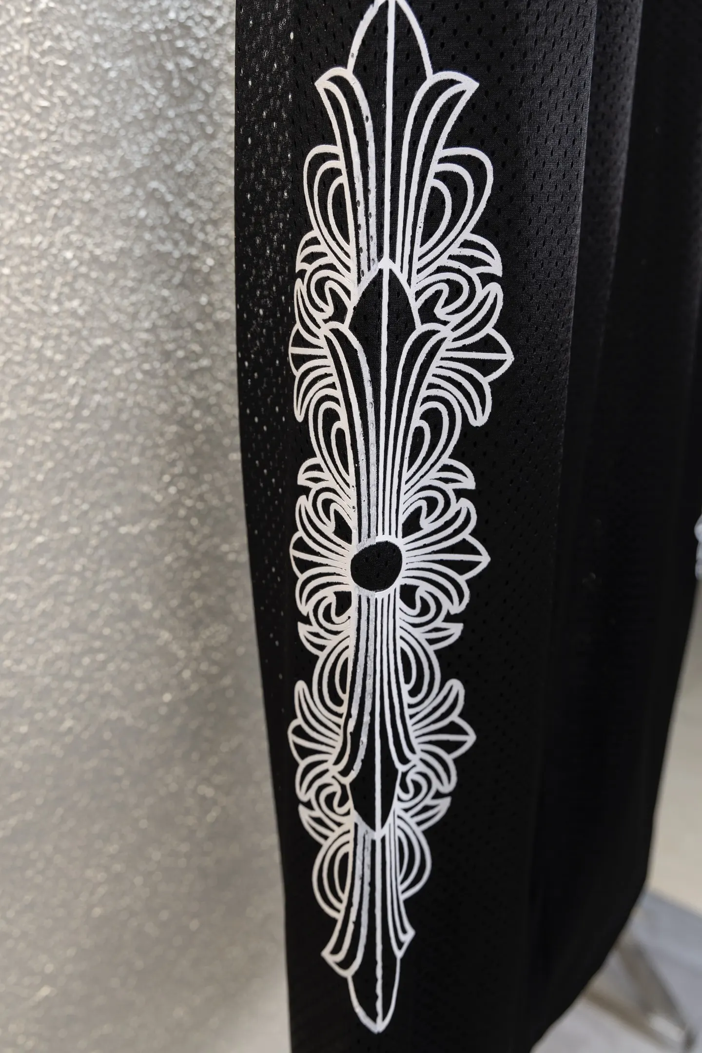 Logo-Print Mesh Wide-Leg Track Pants D13812648 — view 7