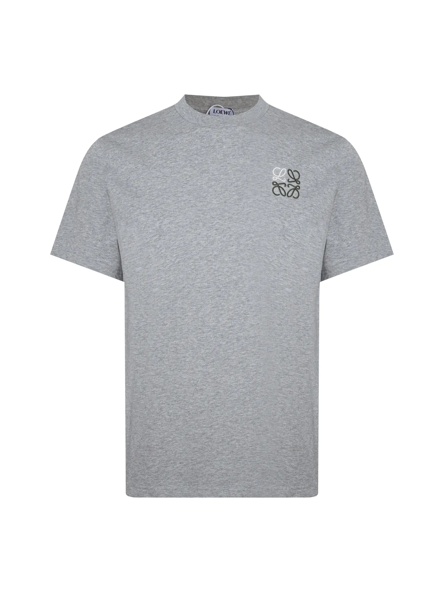Anagram Embroidered Mercerized Cotton T-Shirt D14015669