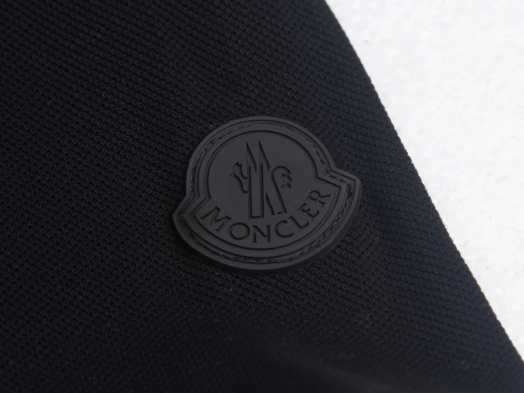 Black Logo-Patch Half-Zip Polo Shirt D14016172 — view 4