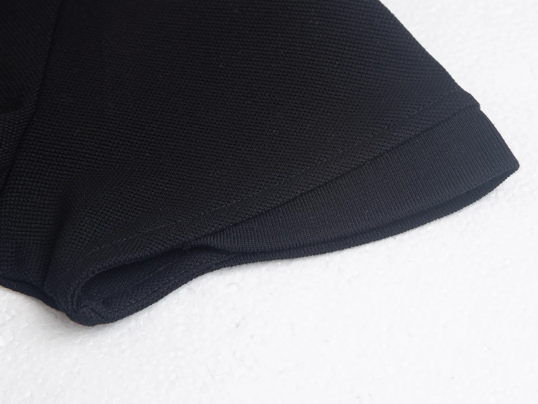 Black Logo-Patch Half-Zip Polo Shirt D14016172 — view 7