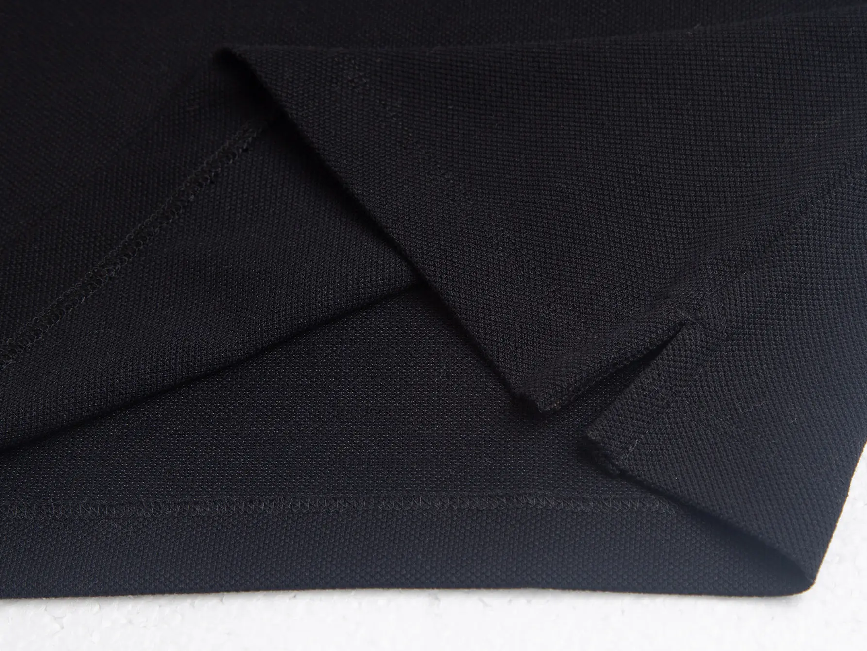 Black Logo-Patch Half-Zip Polo Shirt D14016172 — view 10