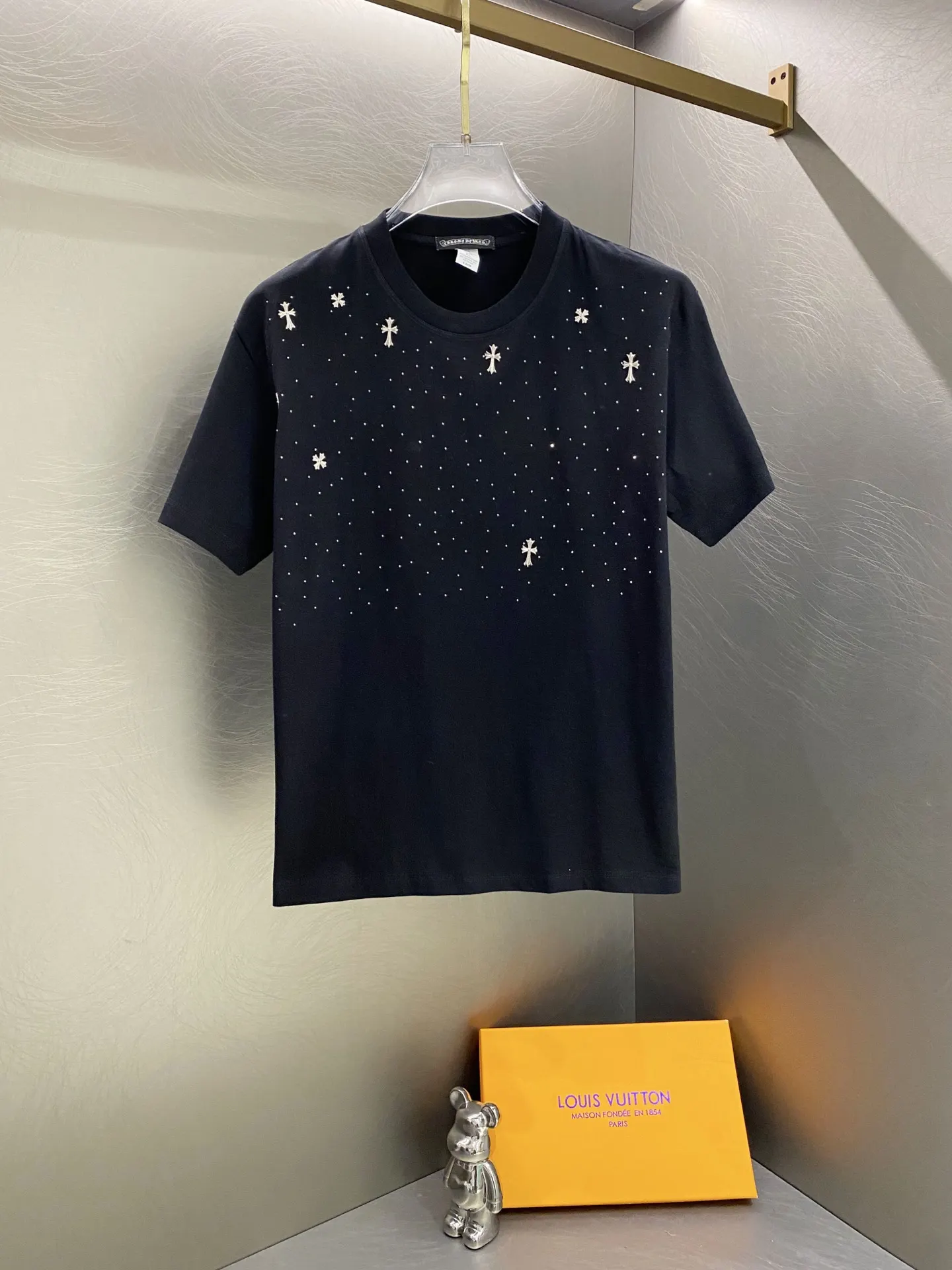Crystal-Embellished Cotton T-Shirt D14019611 — view 3