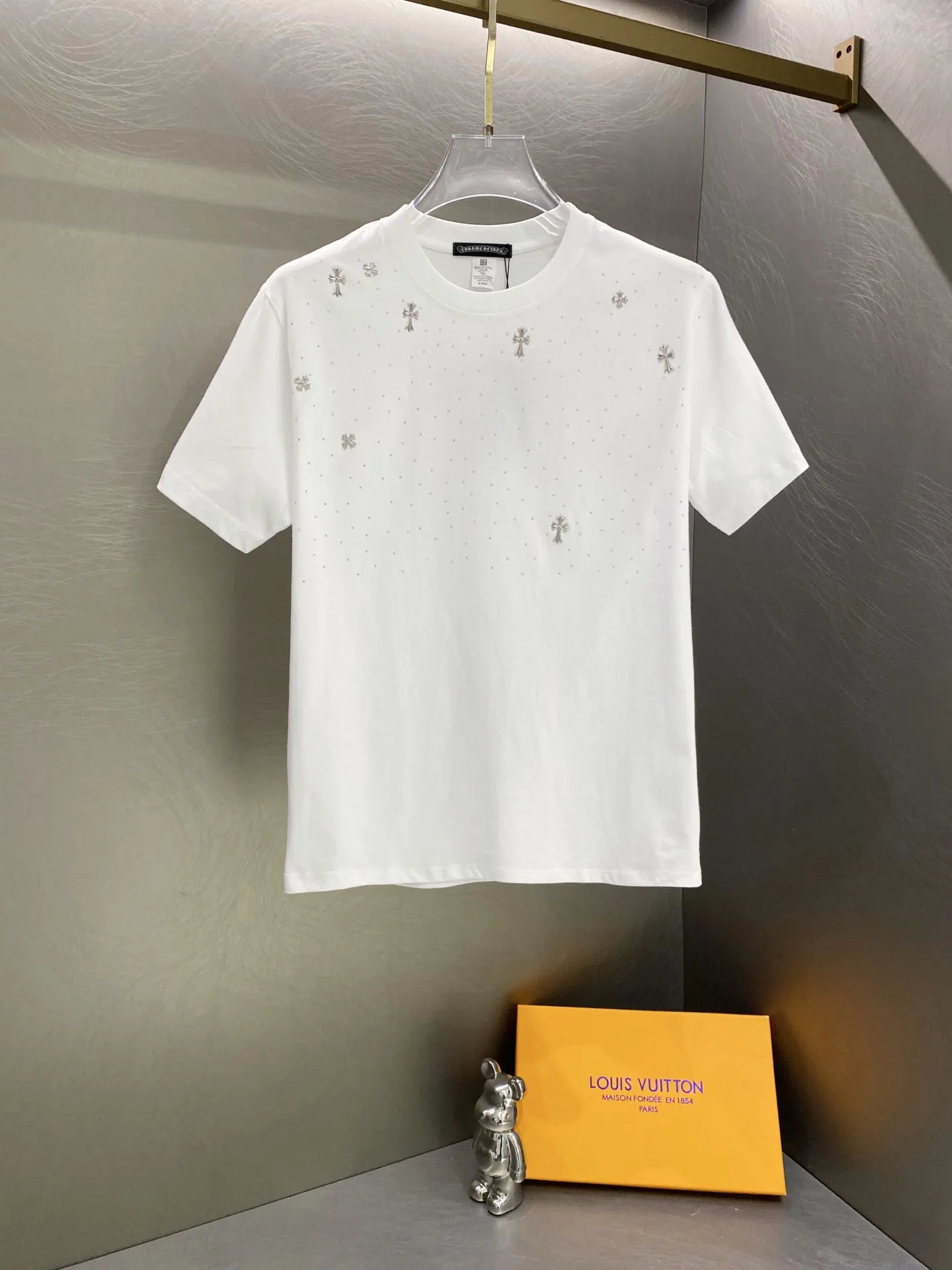 Crystal-Embellished Cotton T-Shirt D14019611 — view 5