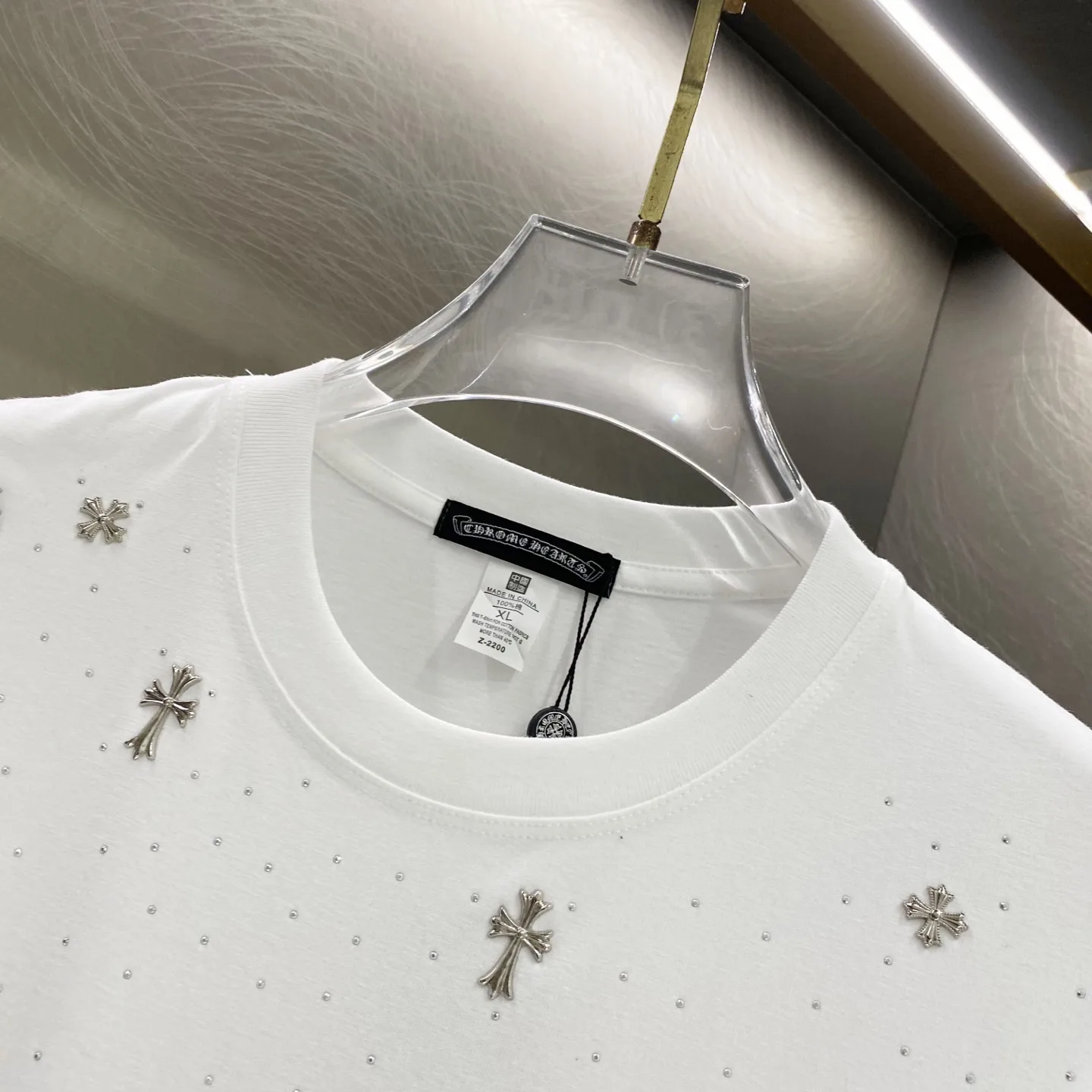 Crystal-Embellished Cotton T-Shirt D14019611 — view 8