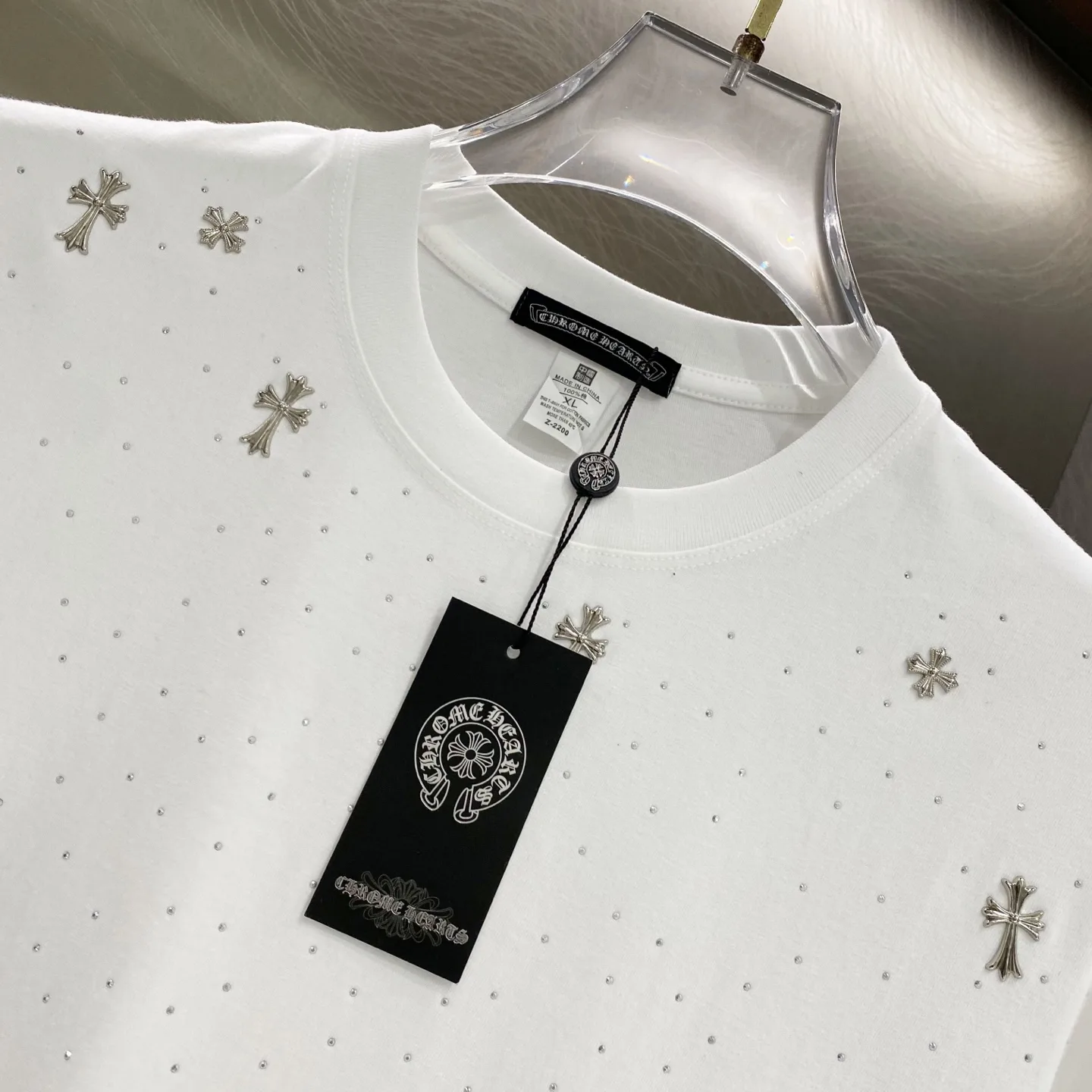 Crystal-Embellished Cotton T-Shirt D14019611 — view 12