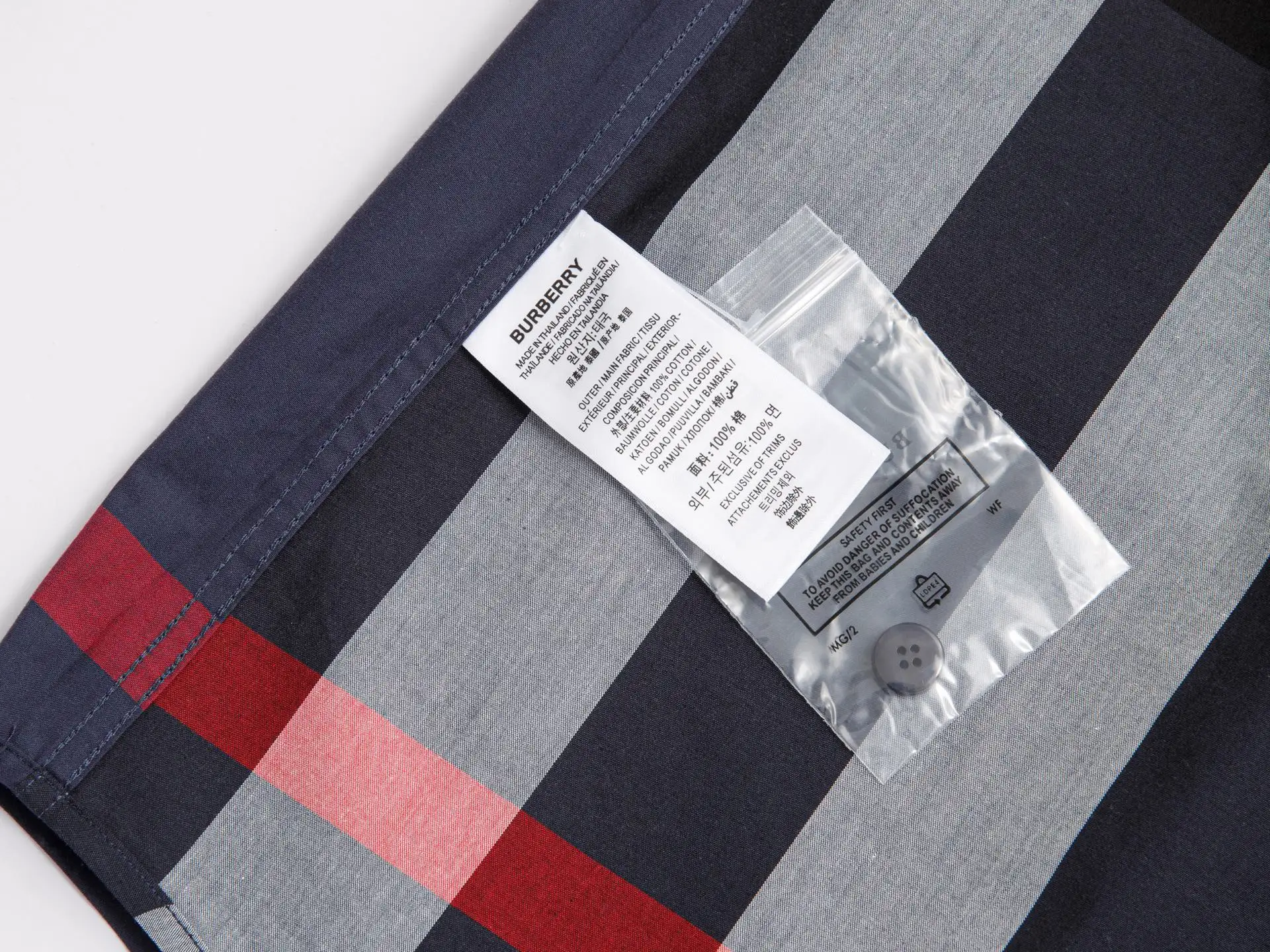Check Print Short-Sleeve Cotton Shirt D14016370 — view 6