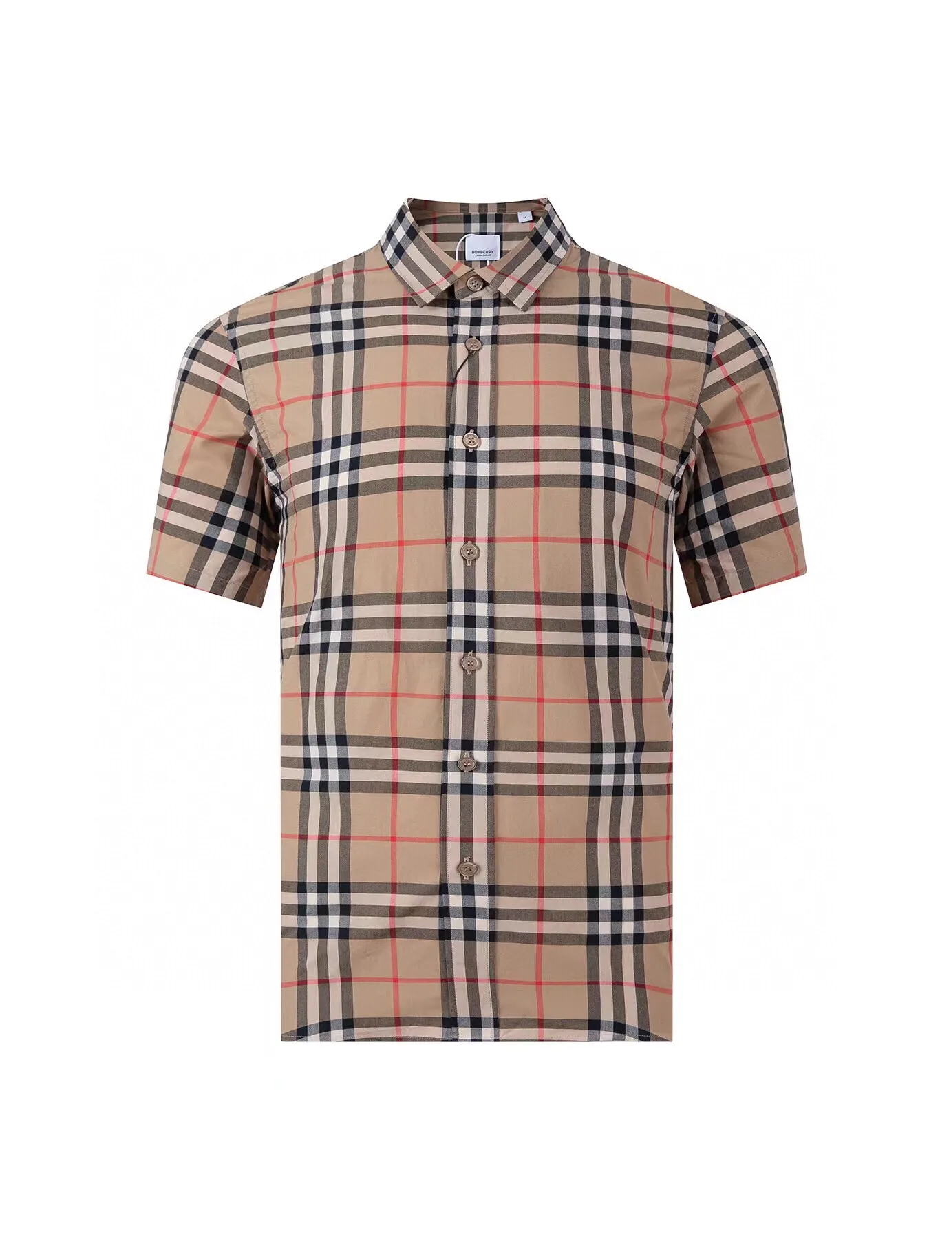 Check Poplin Short-Sleeve Shirt D14016367 — view 2