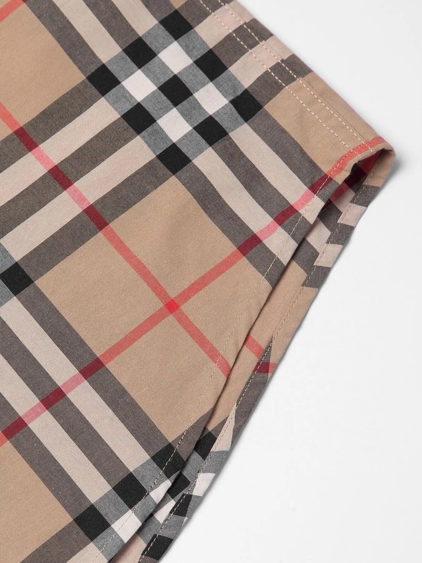 Check Poplin Short-Sleeve Shirt D14016367 — view 7