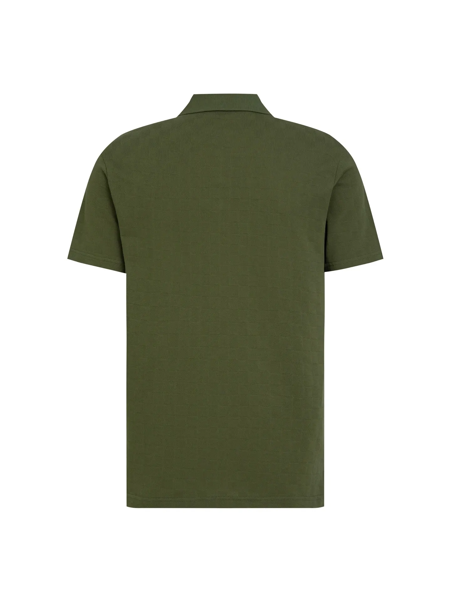Damier Embroidered Polo Shirt with Pearl Buttons D14016338 — view 2