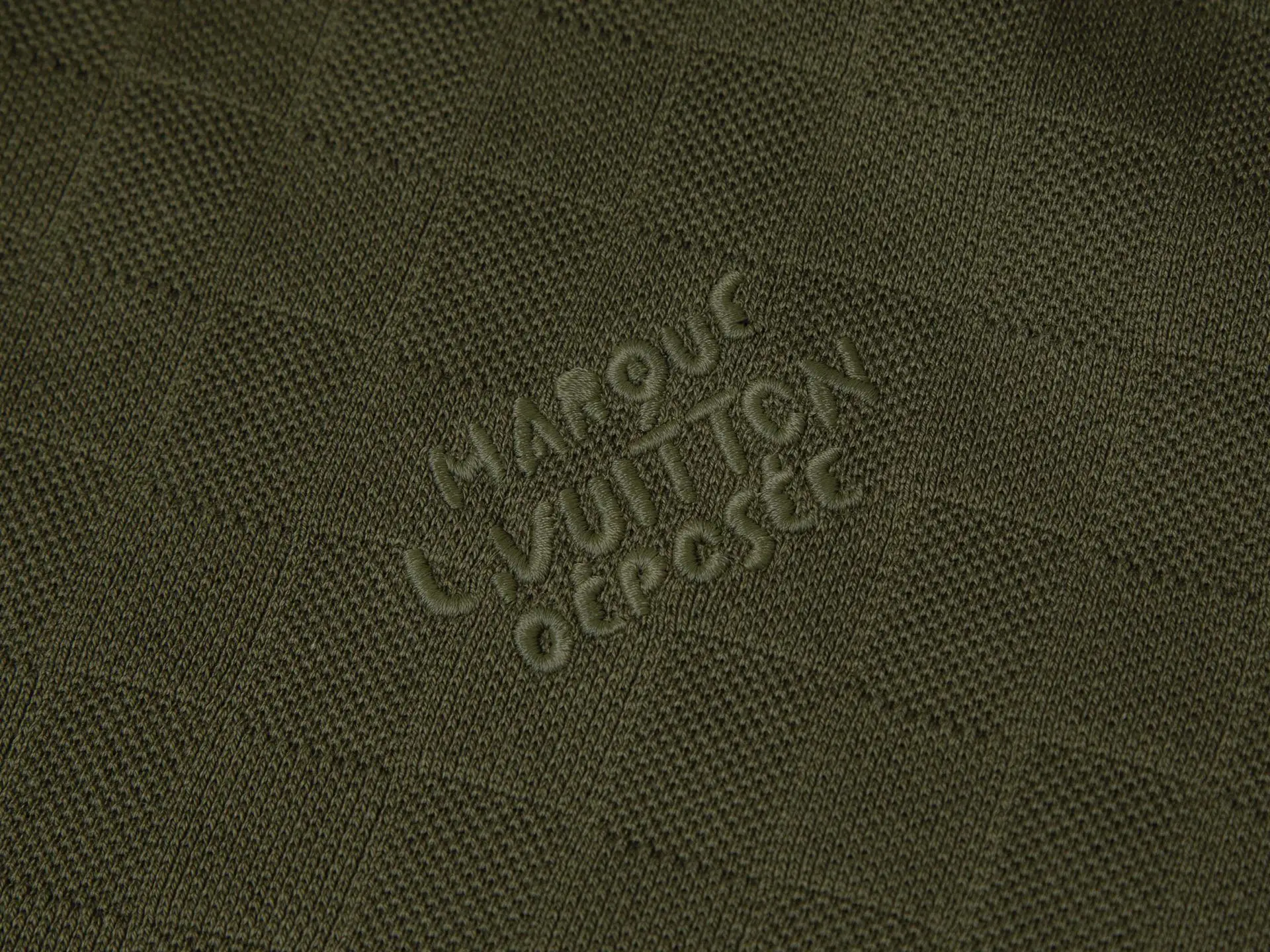 Damier Embroidered Polo Shirt with Pearl Buttons D14016338 — view 3