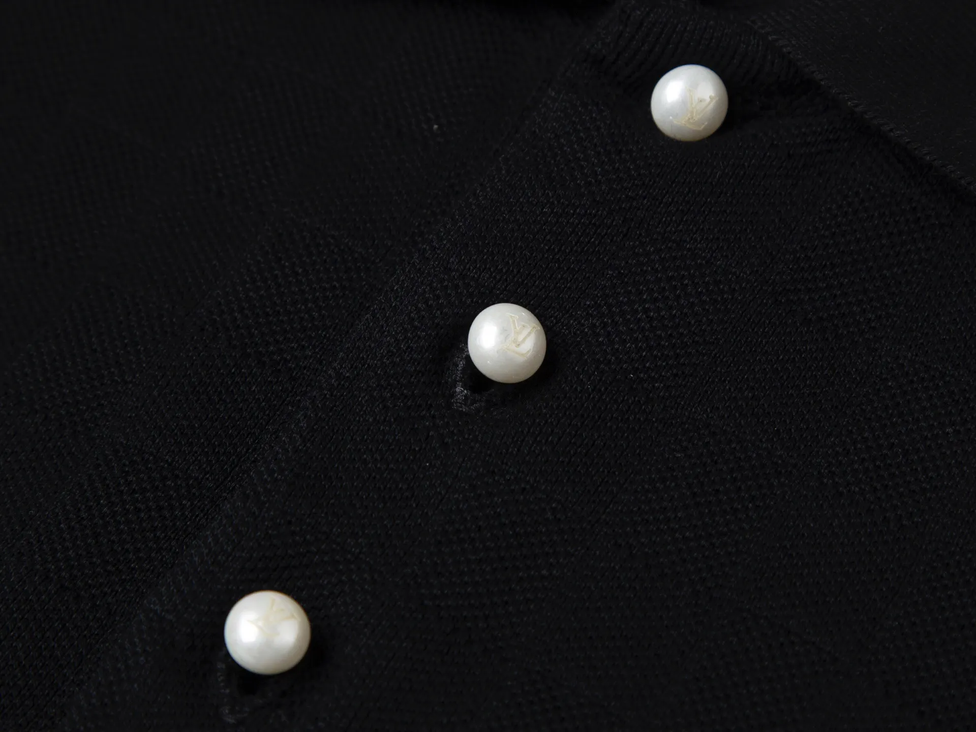 Damier Embroidered Cotton Polo Shirt D14016339 — view 5