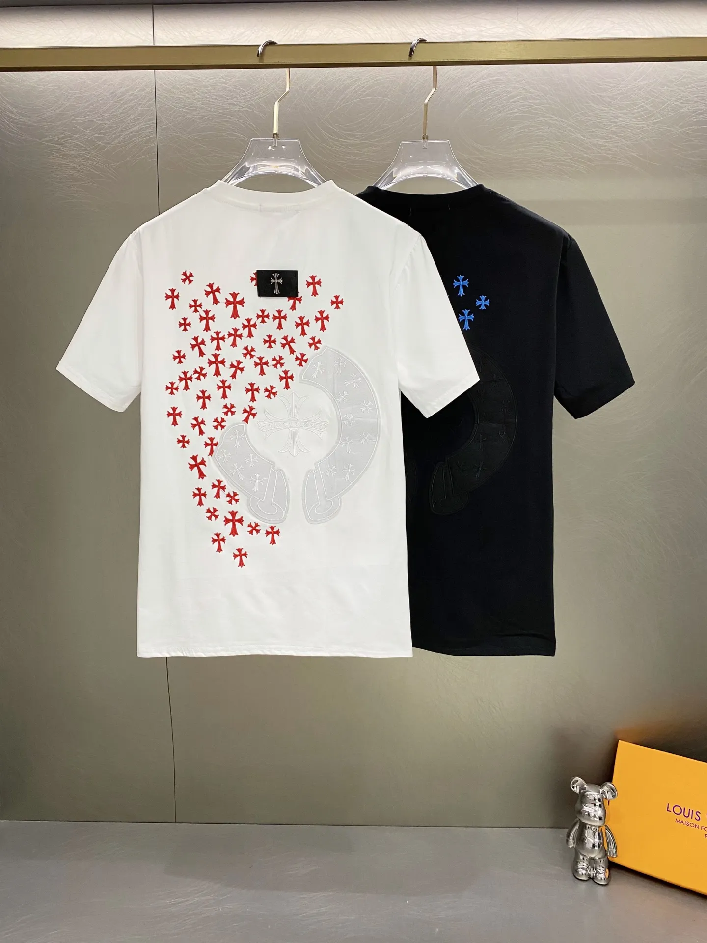 Embroidered Cross Logo Cotton T-Shirt D14519606