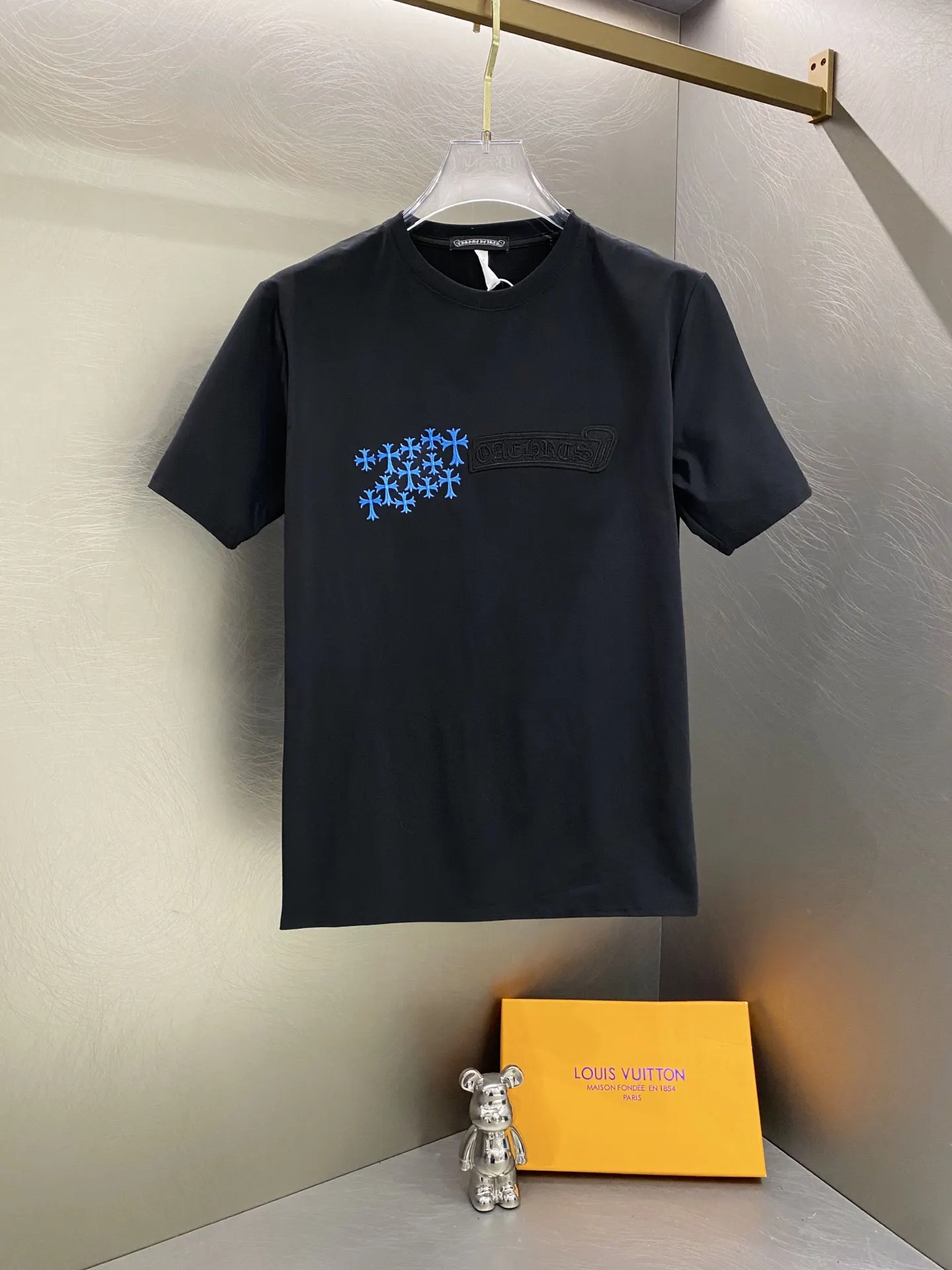 Embroidered Cross Logo Cotton T-Shirt D14519606 — view 2