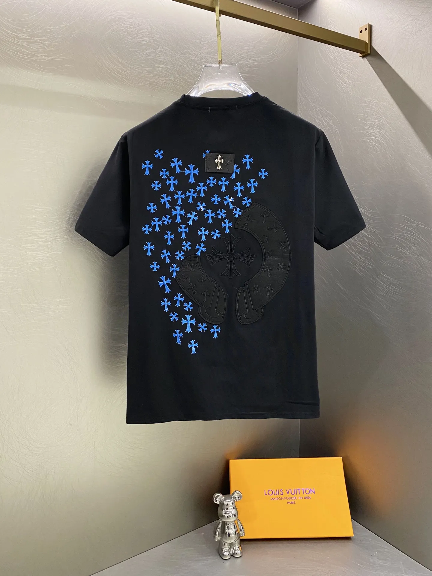 Embroidered Cross Logo Cotton T-Shirt D14519606 — view 4