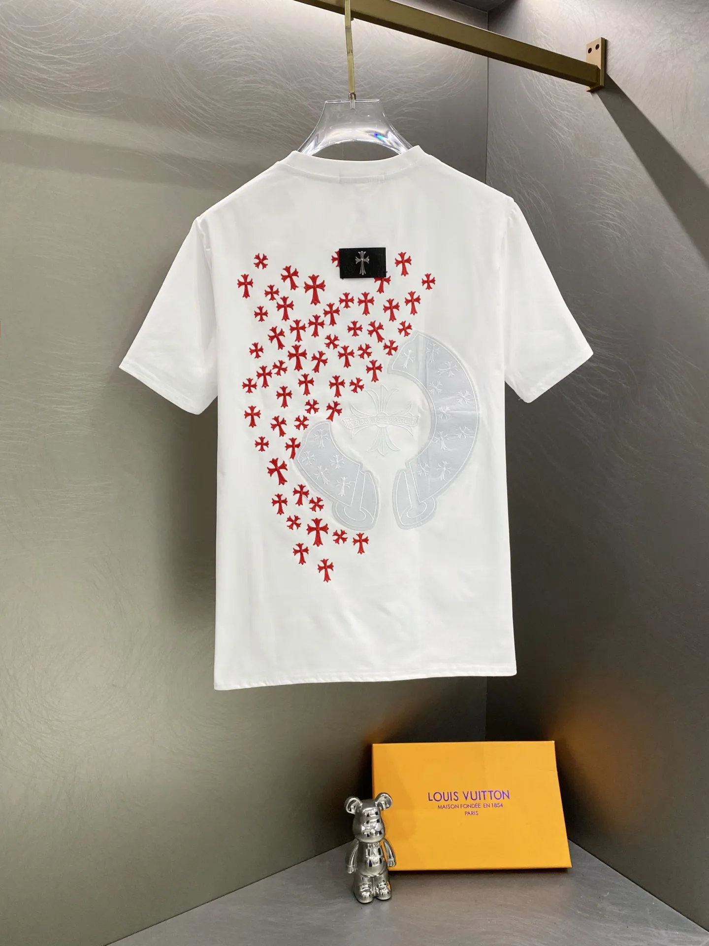 Embroidered Cross Logo Cotton T-Shirt D14519606 — view 5