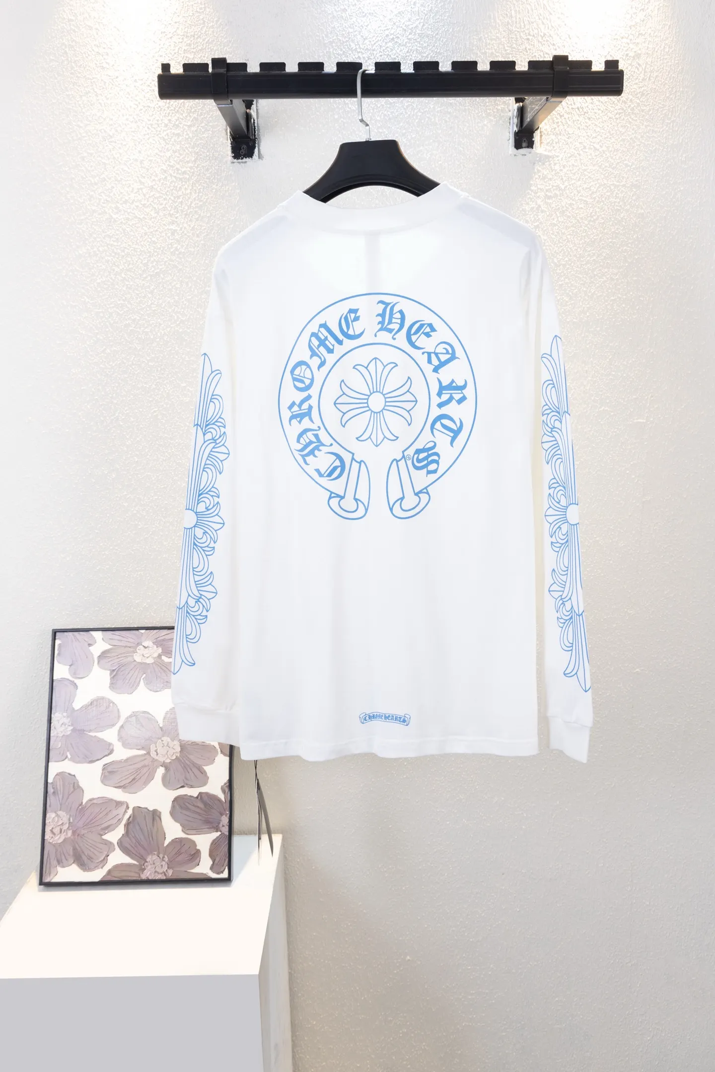 Logo-Print Cotton-Jersey Long-Sleeve T-Shirt D14512667 — view 2