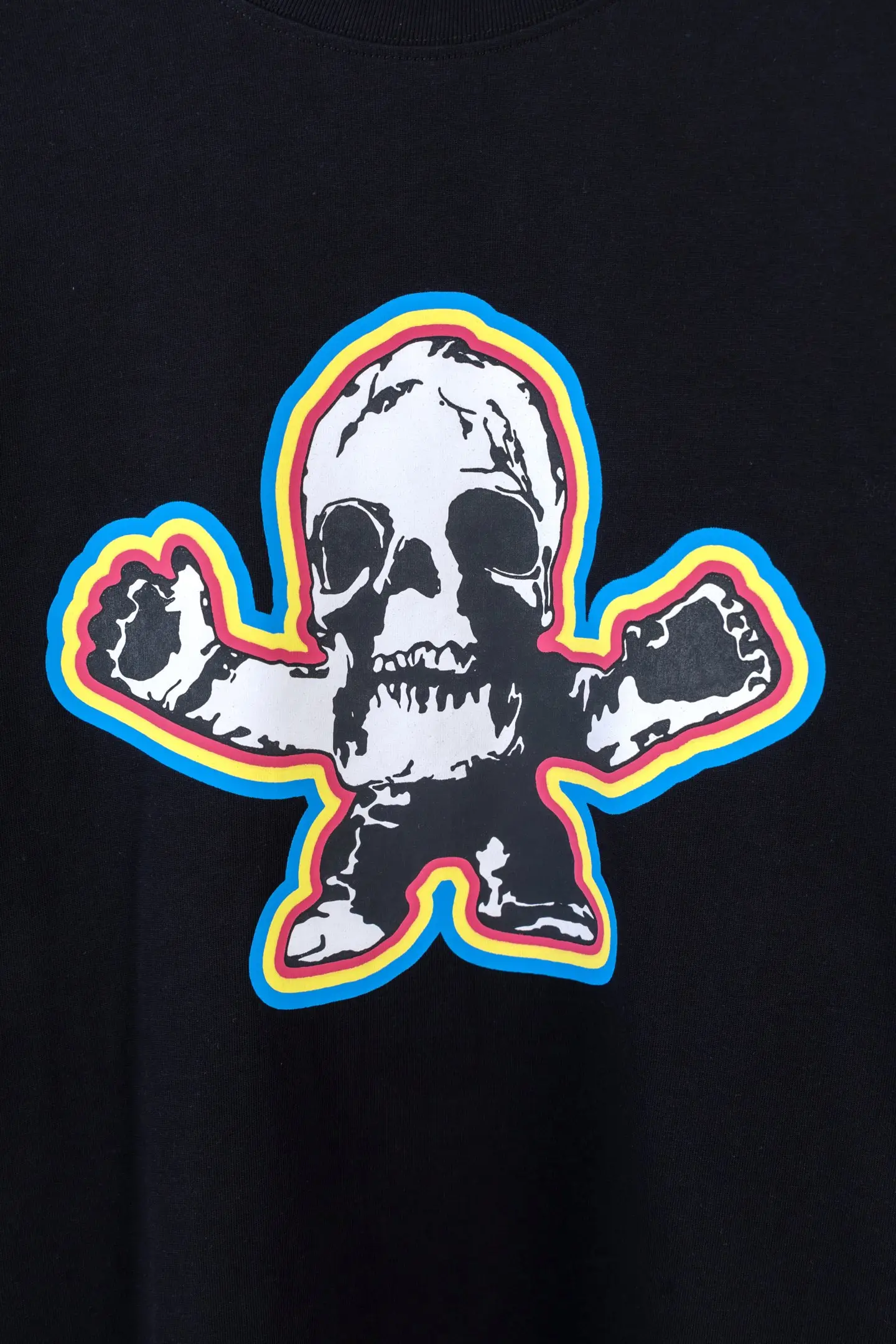 Skull Print Long-Sleeve Cotton T-Shirt D14512655 — view 5