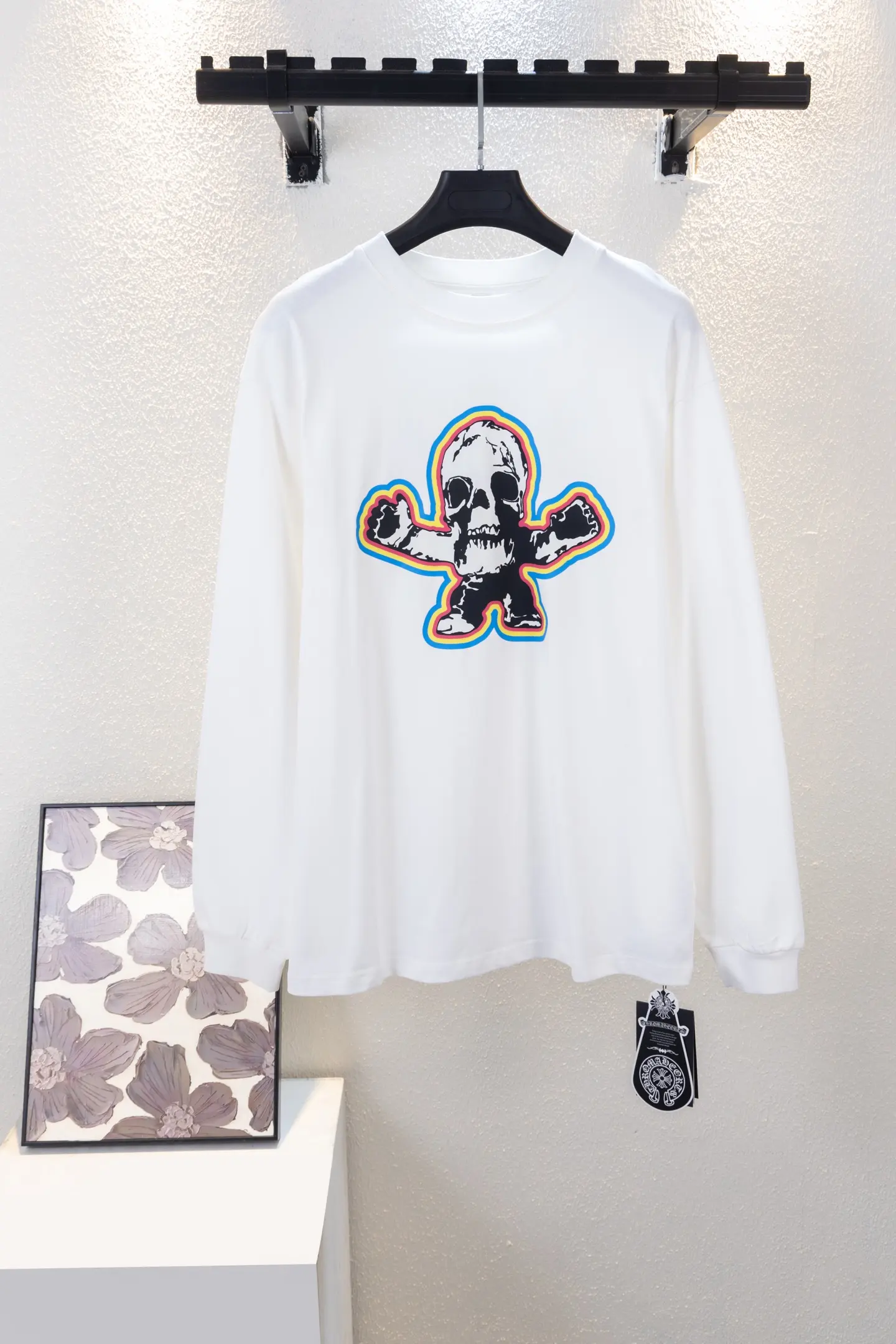 Skull Graphic Print Long-Sleeve T-Shirt D14512656