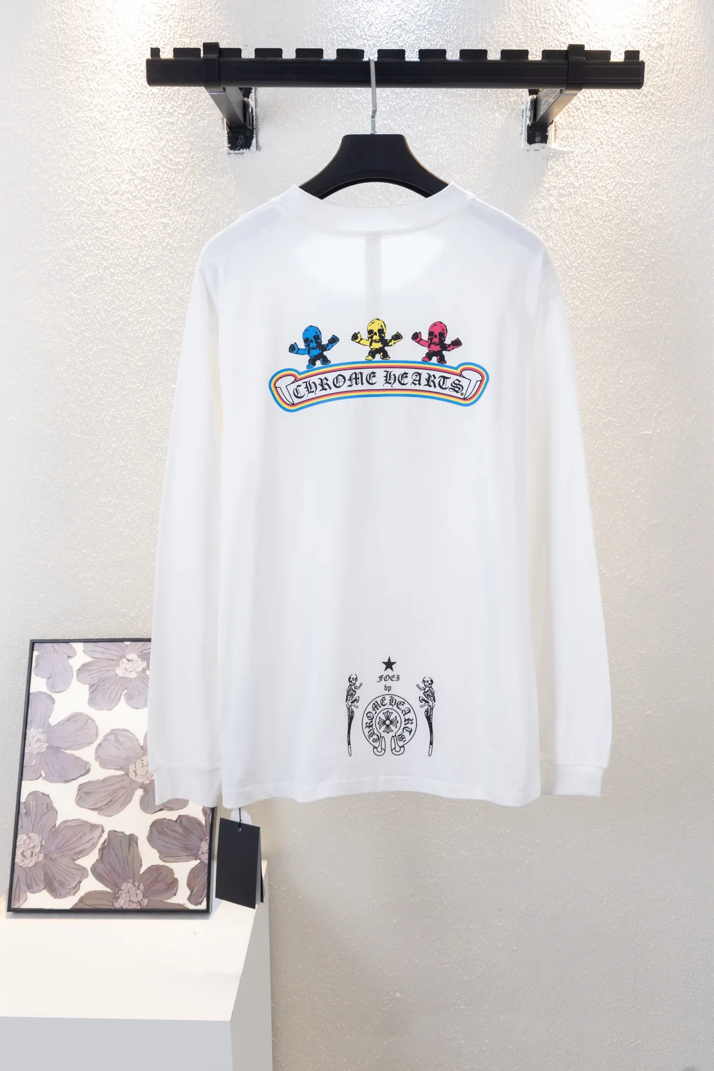 Skull Graphic Print Long-Sleeve T-Shirt D14512656 — view 2