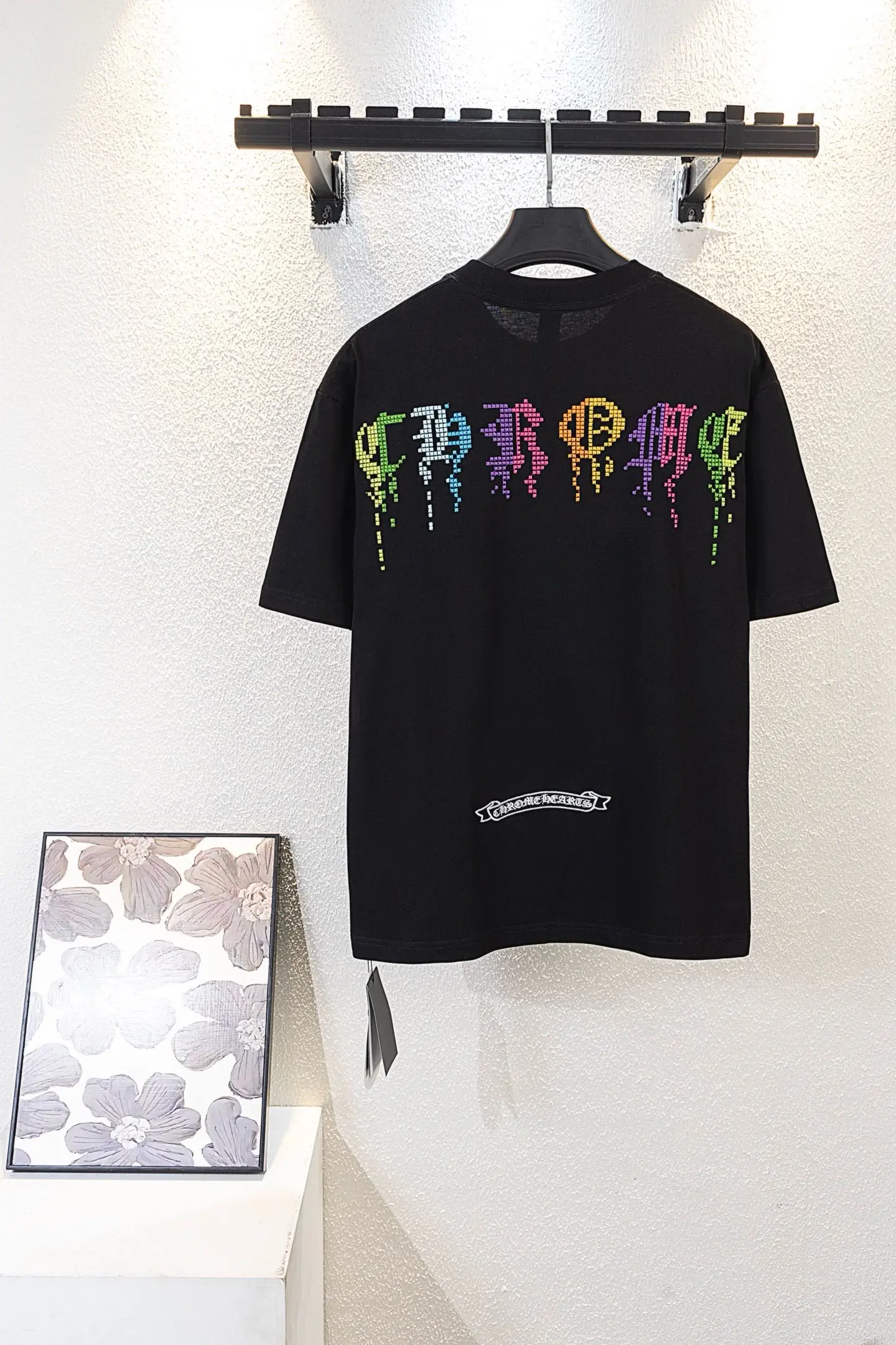 Mosaic Logo Embroidered Cotton T-Shirt D14511554 — view 2
