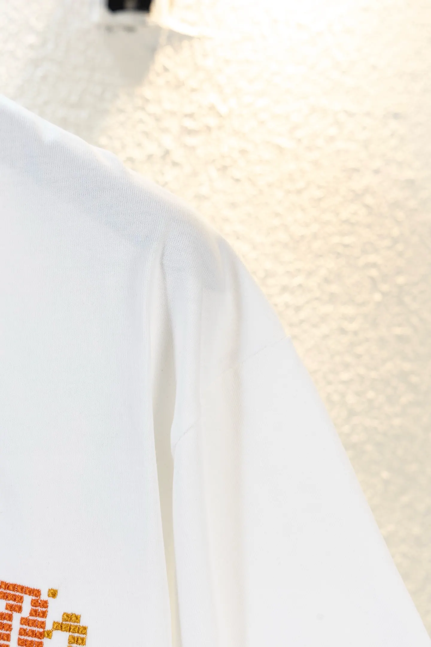 Embroidered Mosaic Logo Cotton T-Shirt D14511555 — view 7