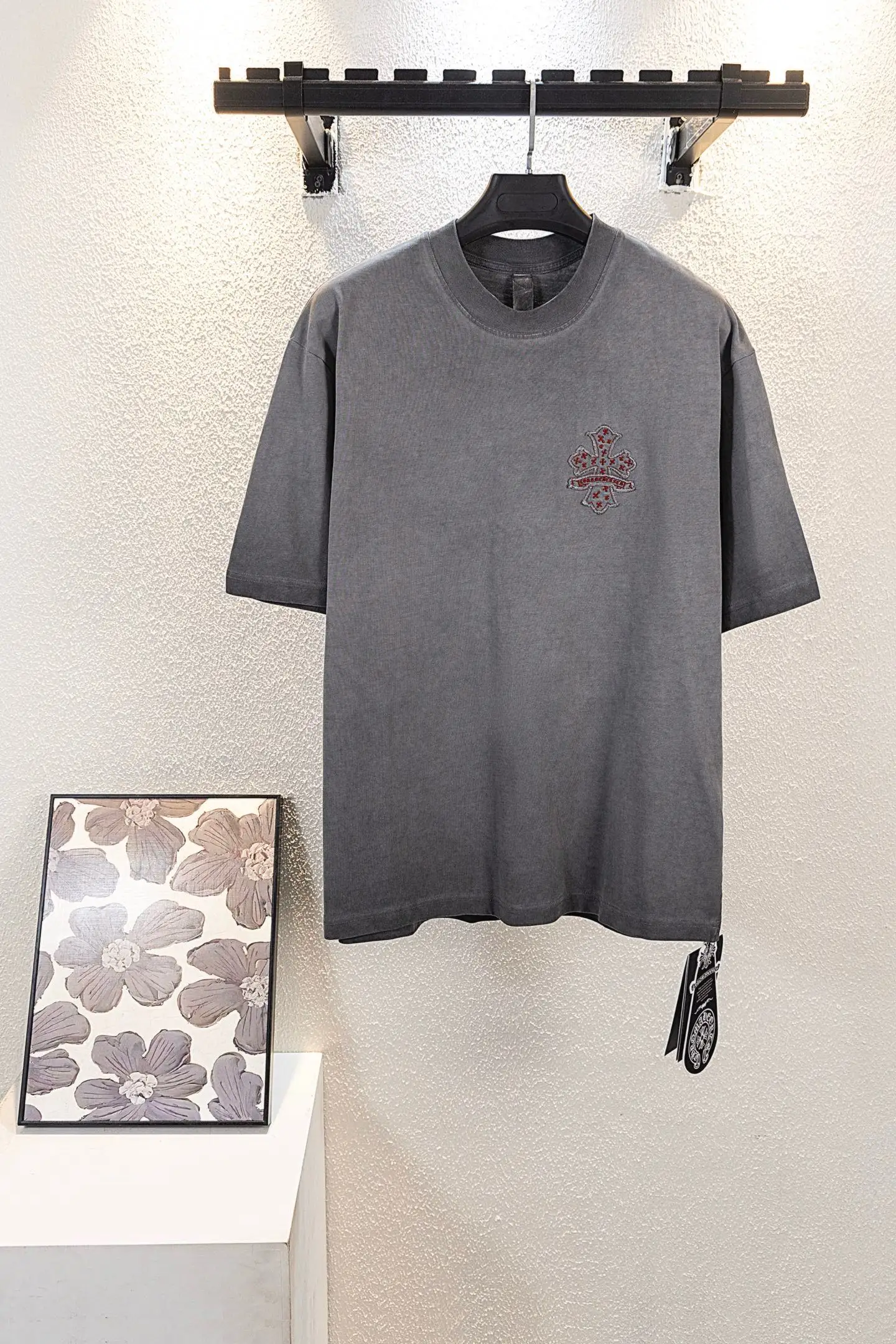 Embroidered Washed Cotton T-Shirt D14511536