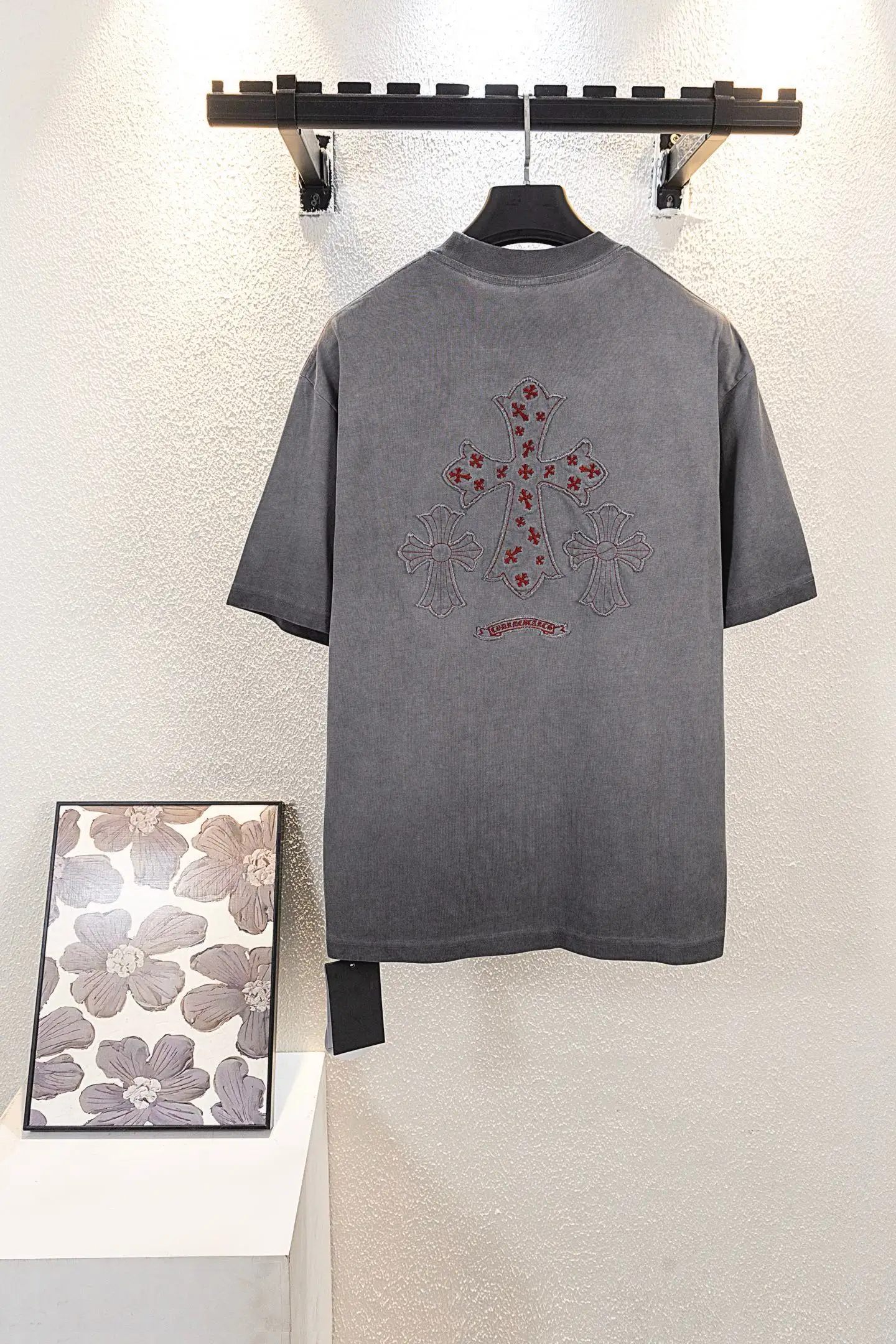 Embroidered Washed Cotton T-Shirt D14511536 — view 2