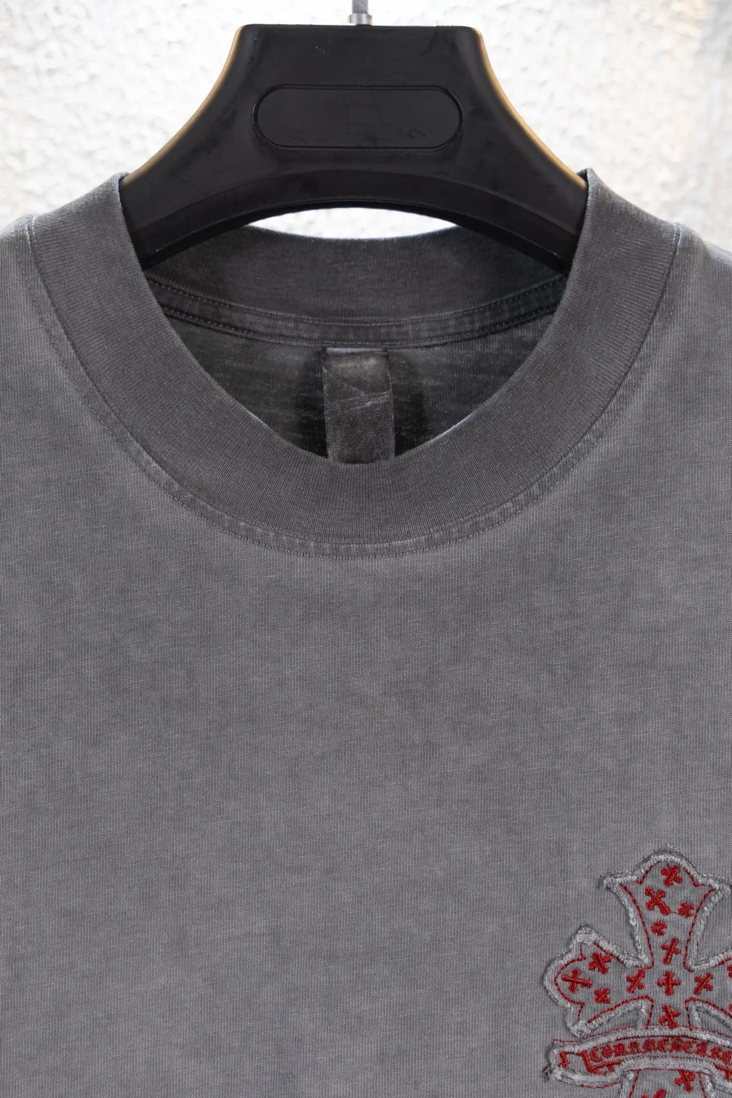 Embroidered Washed Cotton T-Shirt D14511536 — view 3