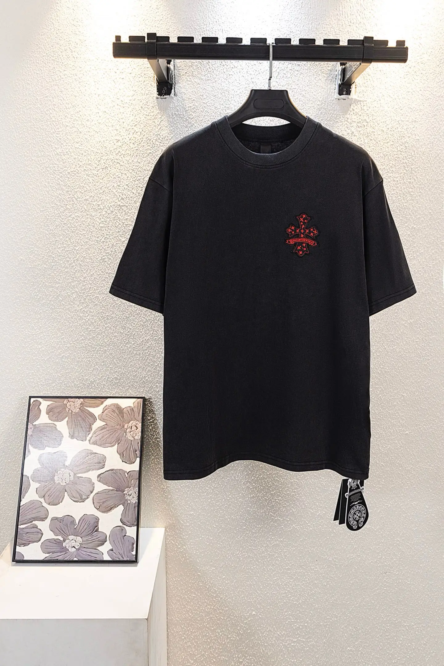 Embroidered Washed Cotton T-Shirt D14511537