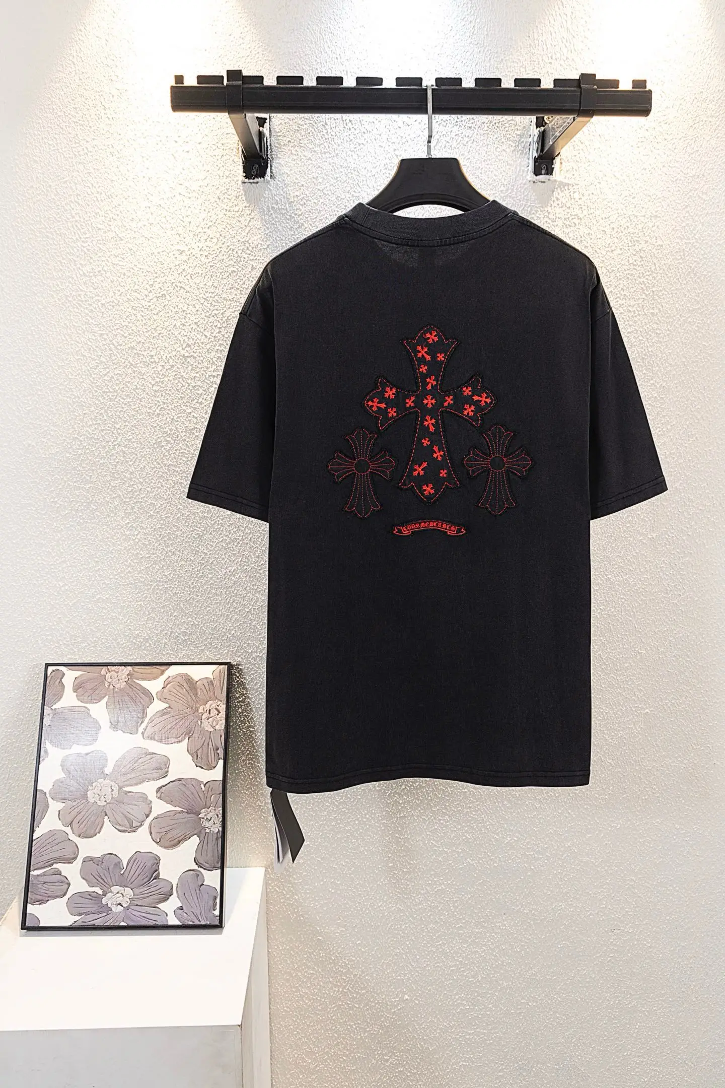Embroidered Washed Cotton T-Shirt D14511537 — view 2