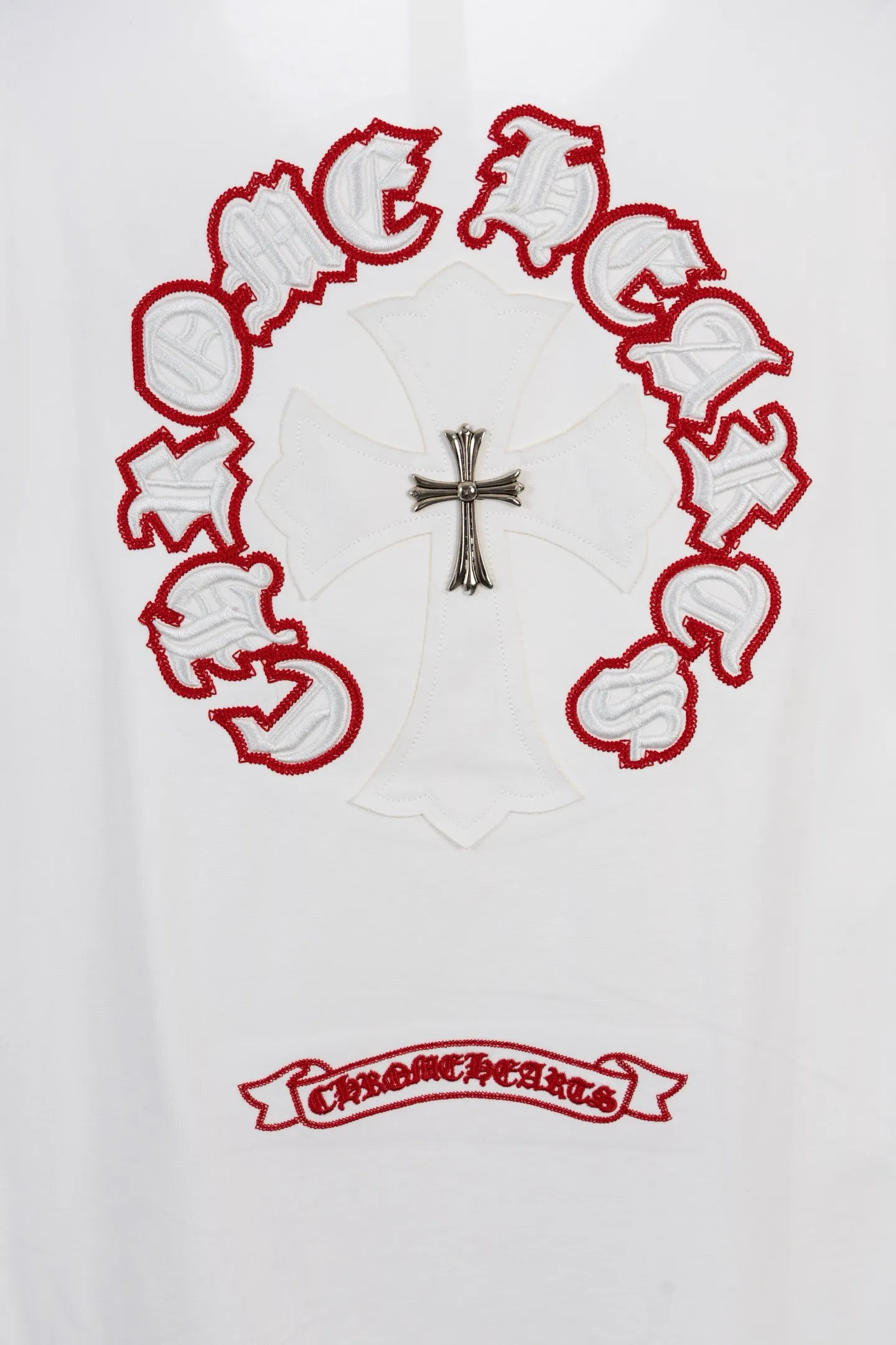 Embroidered Horseshoe Cross Oversized T-Shirt D14511547 — view 6