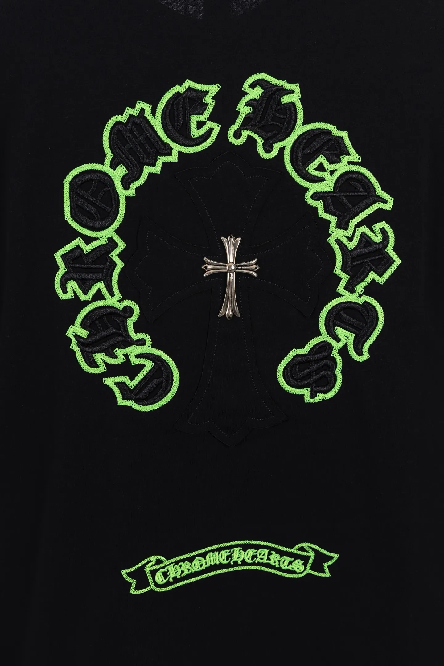 Embroidered Horseshoe Cross Oversized T-Shirt D14511546 — view 6