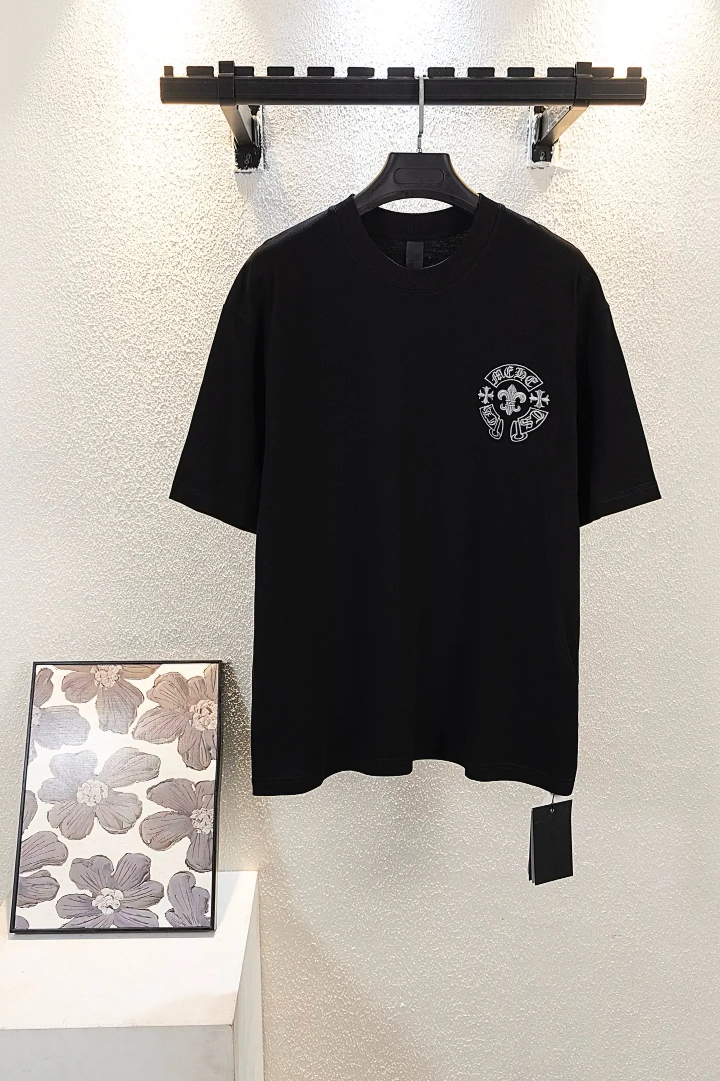 Embroidered Cross Logo Oversized T-Shirt D14511551