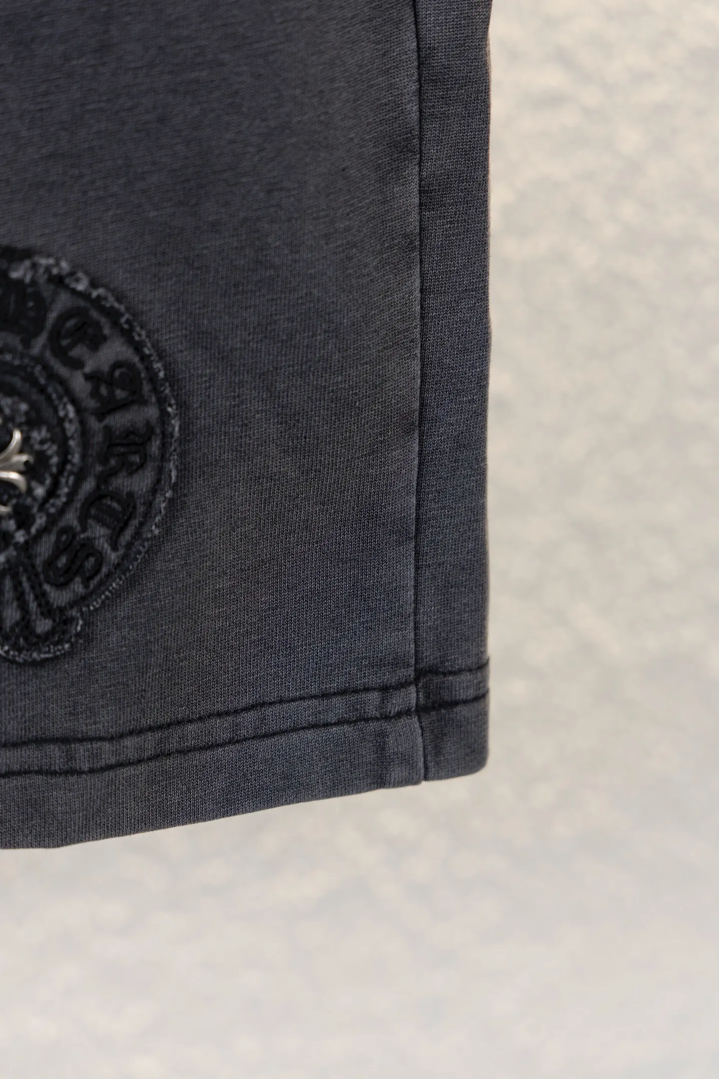 Embroidered Washed Cotton Jersey Shorts D14511534 — view 7