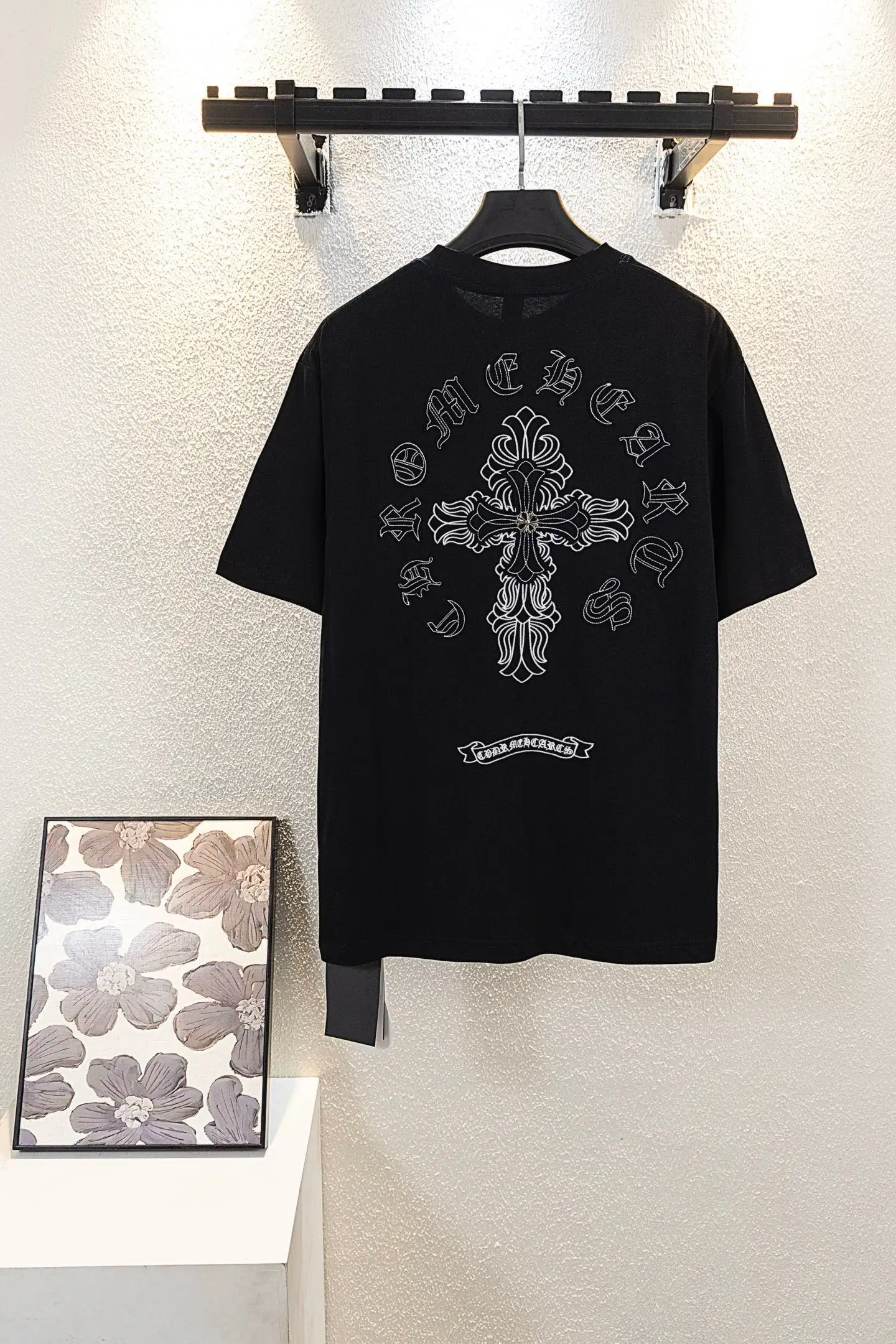 Cross Patch Embroidered Cotton T-Shirt D14511539 — view 2
