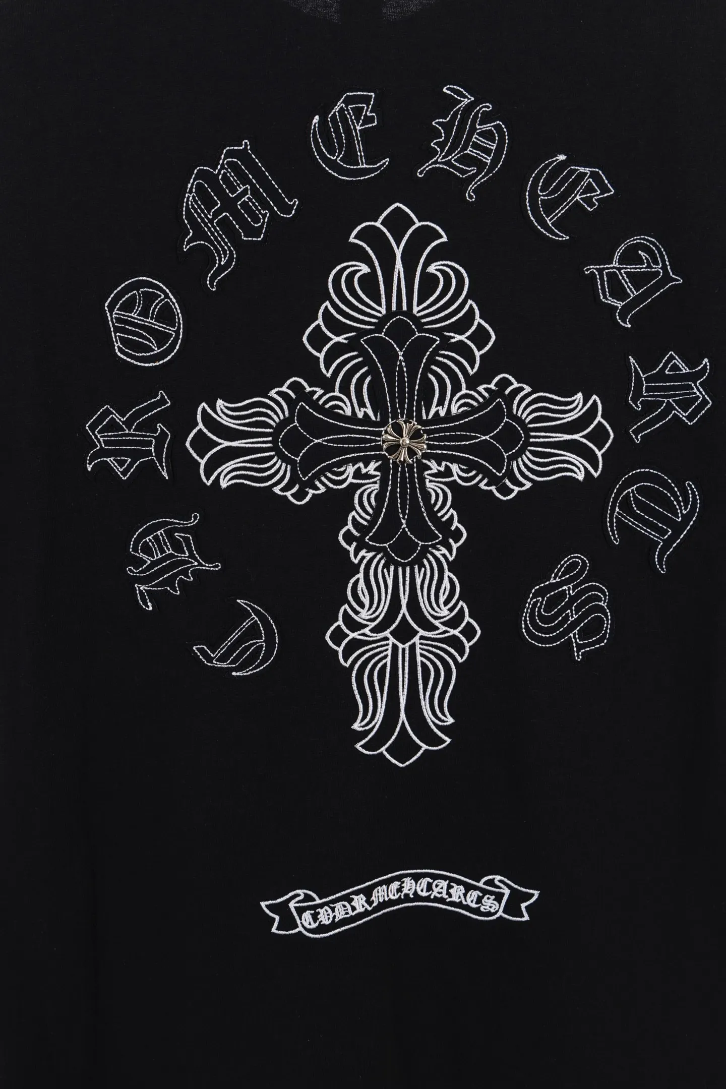 Cross Patch Embroidered Cotton T-Shirt D14511539 — view 5
